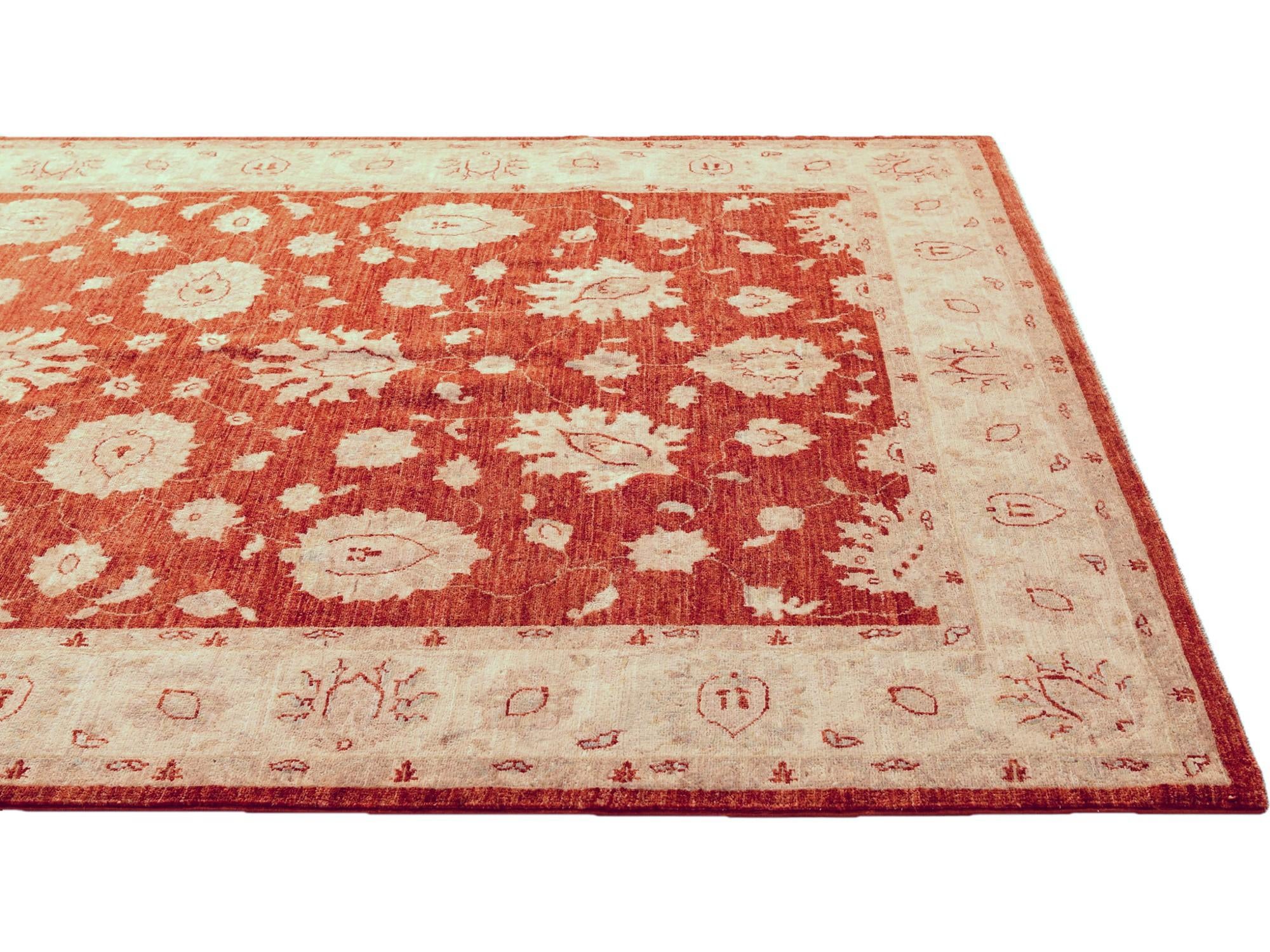 5' 6 x 8' 6 Hand Knotted Ziegler Rug