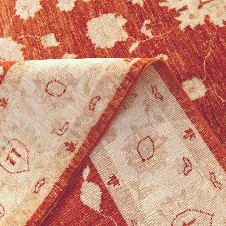 Detail image of 5' 6 x 8' 6 Hand Knotted Ziegler Rug