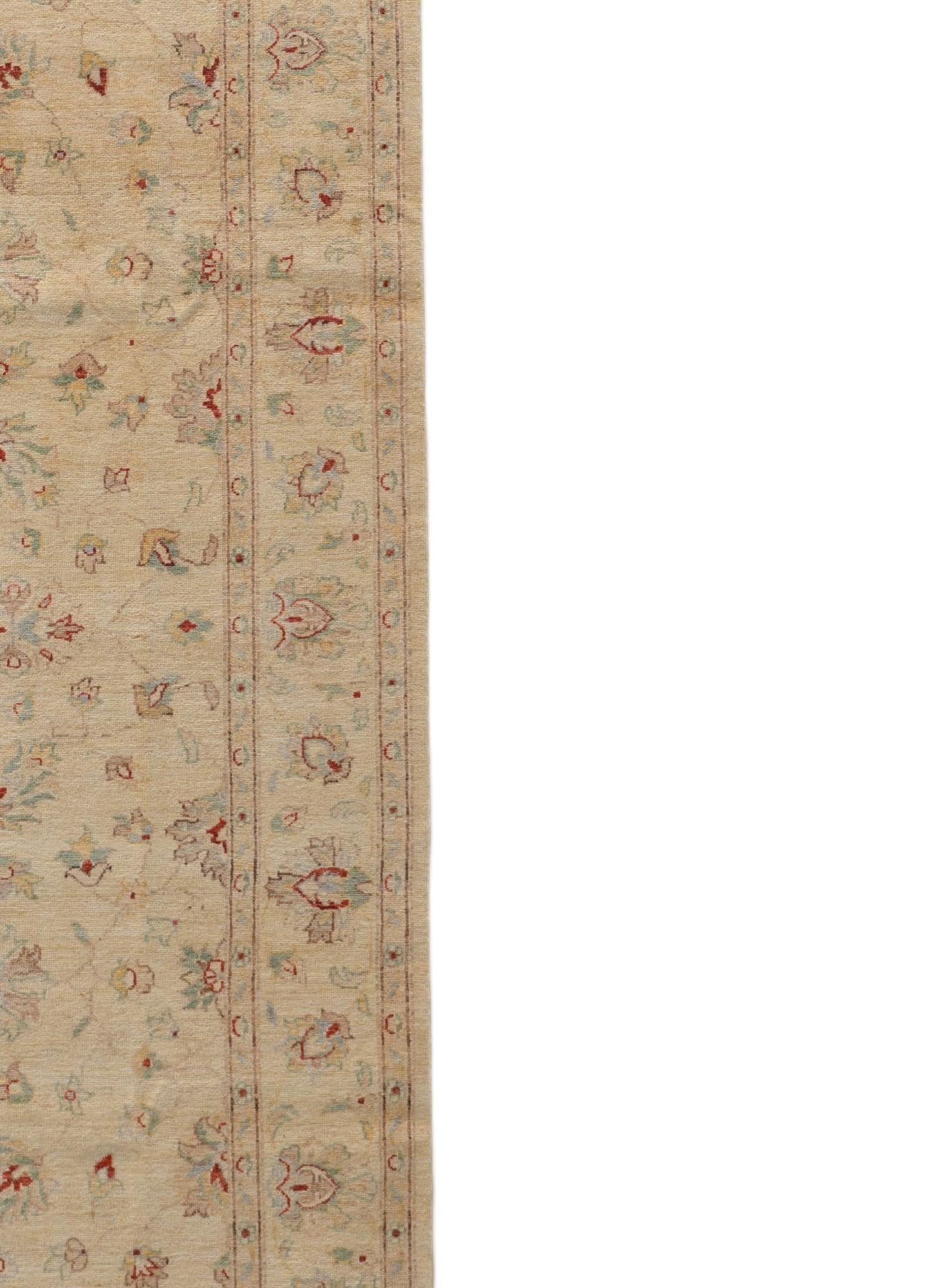 6' 7 x 9' 9 Hand Knotted Ziegler Rug