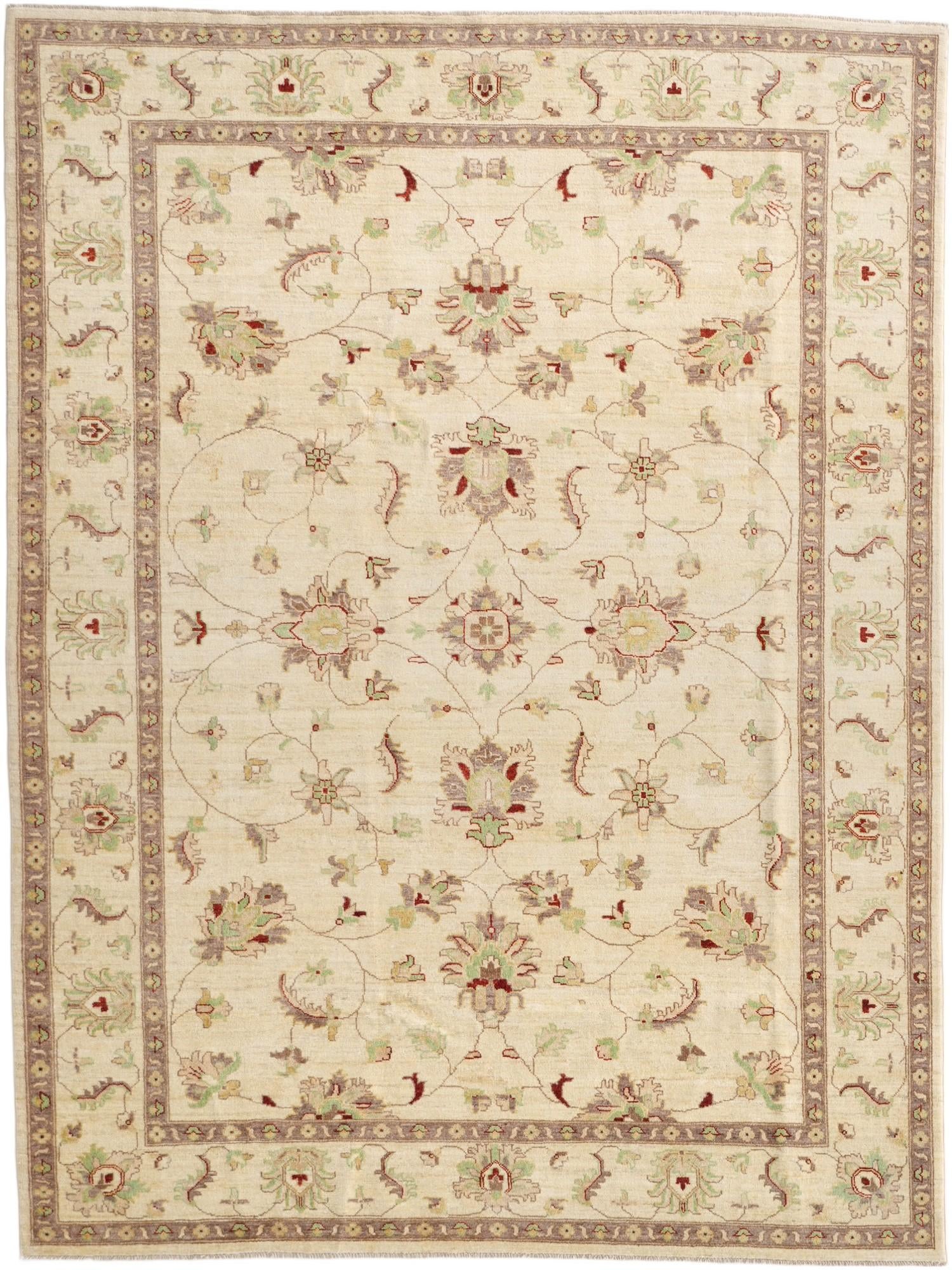 6' 10 x 9' 2 Hand Knotted Ziegler Rug