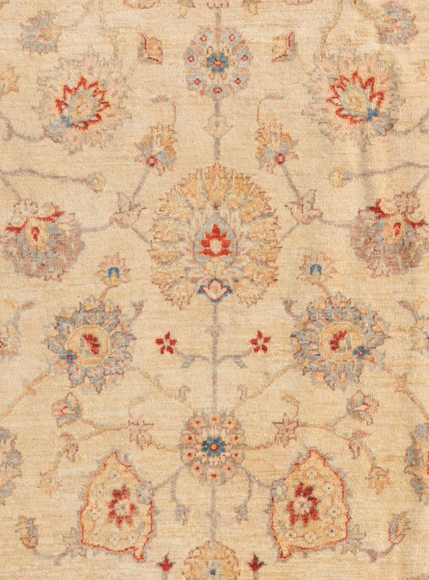 6' 4 x 9' 10 Hand Knotted Ziegler Rug
