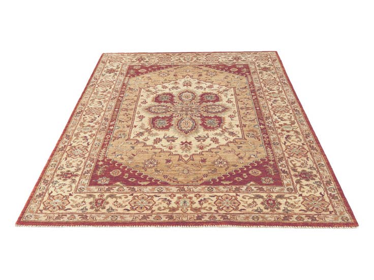 Detail image of 5' 1 x 6' 9 Hand Knotted Ziegler Rug