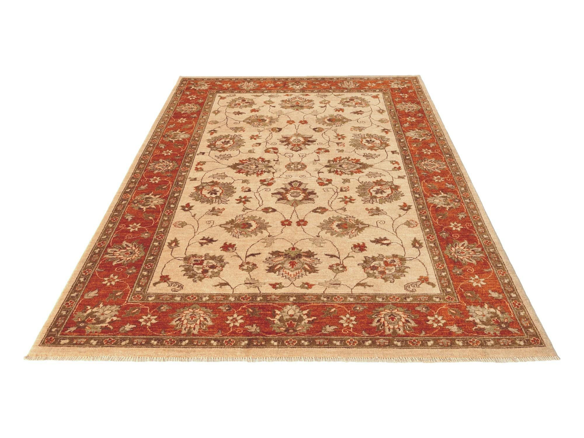 6' x 8' 10 Hand Knotted Ziegler Rug