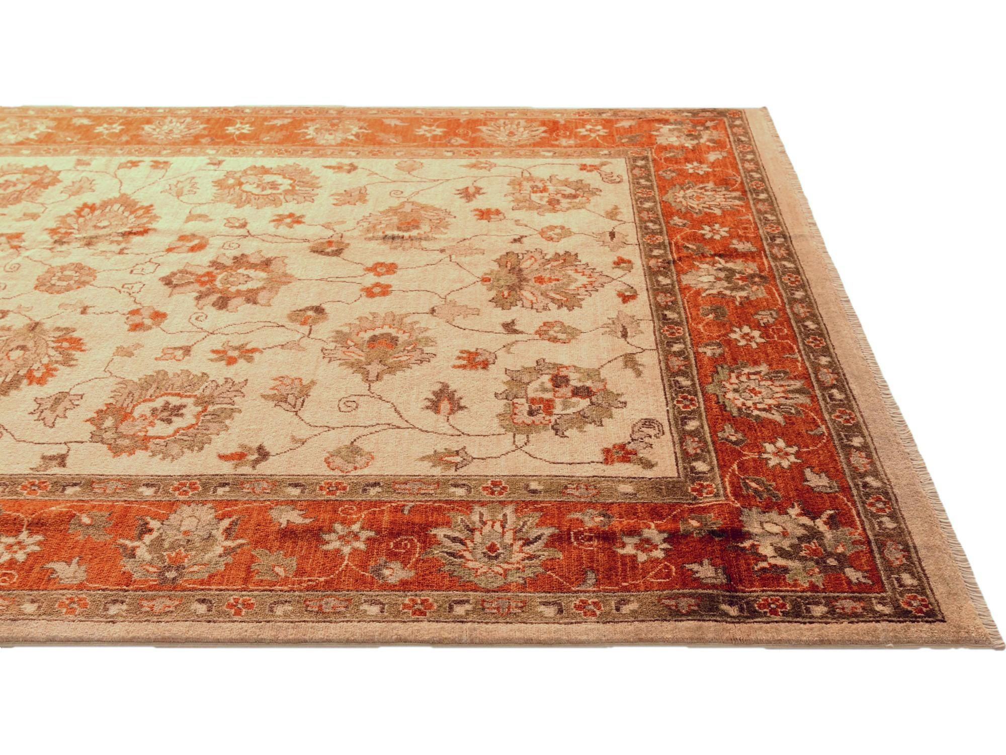 6' x 8' 10 Hand Knotted Ziegler Rug