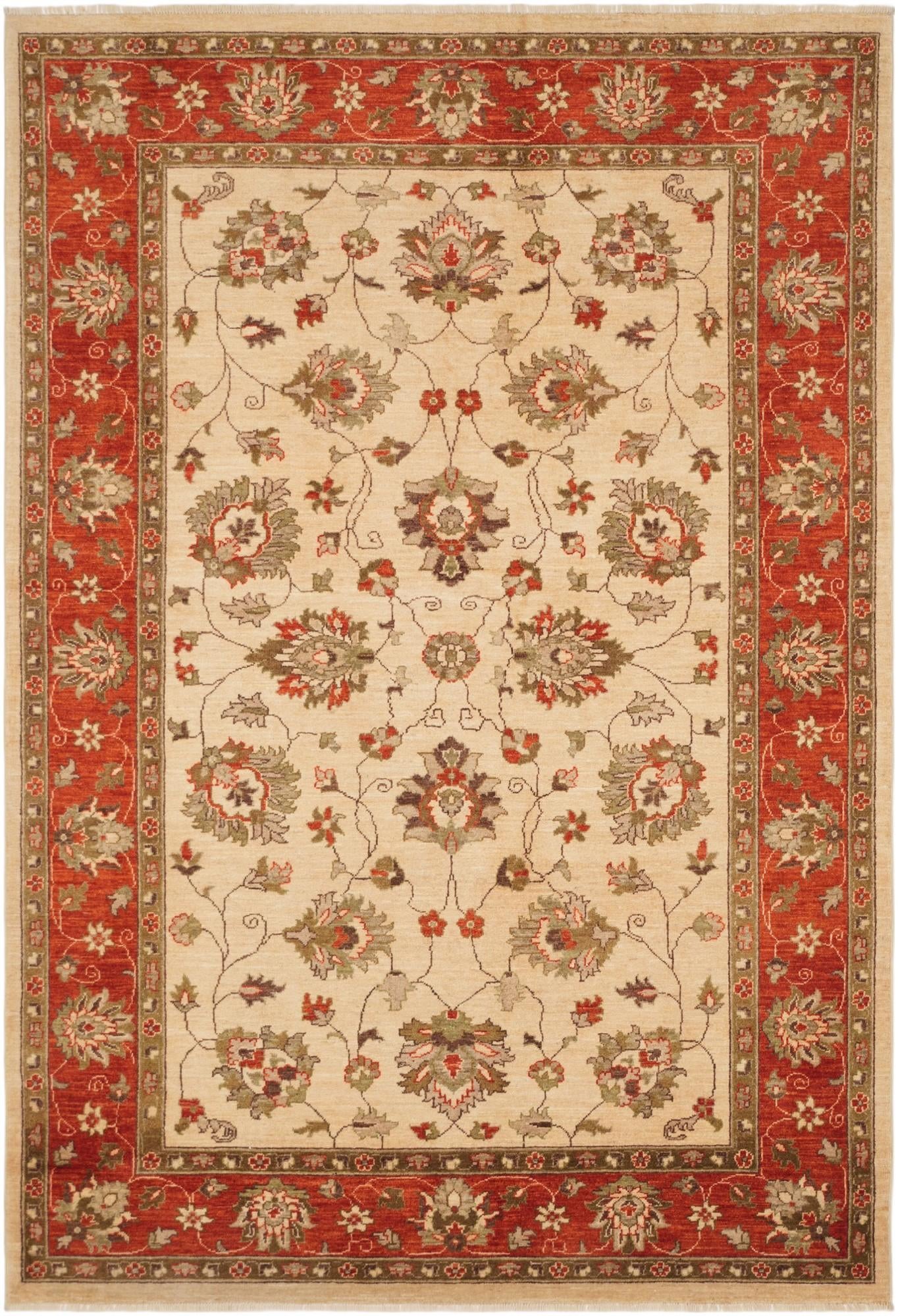6' x 8' 10 Hand Knotted Ziegler Rug