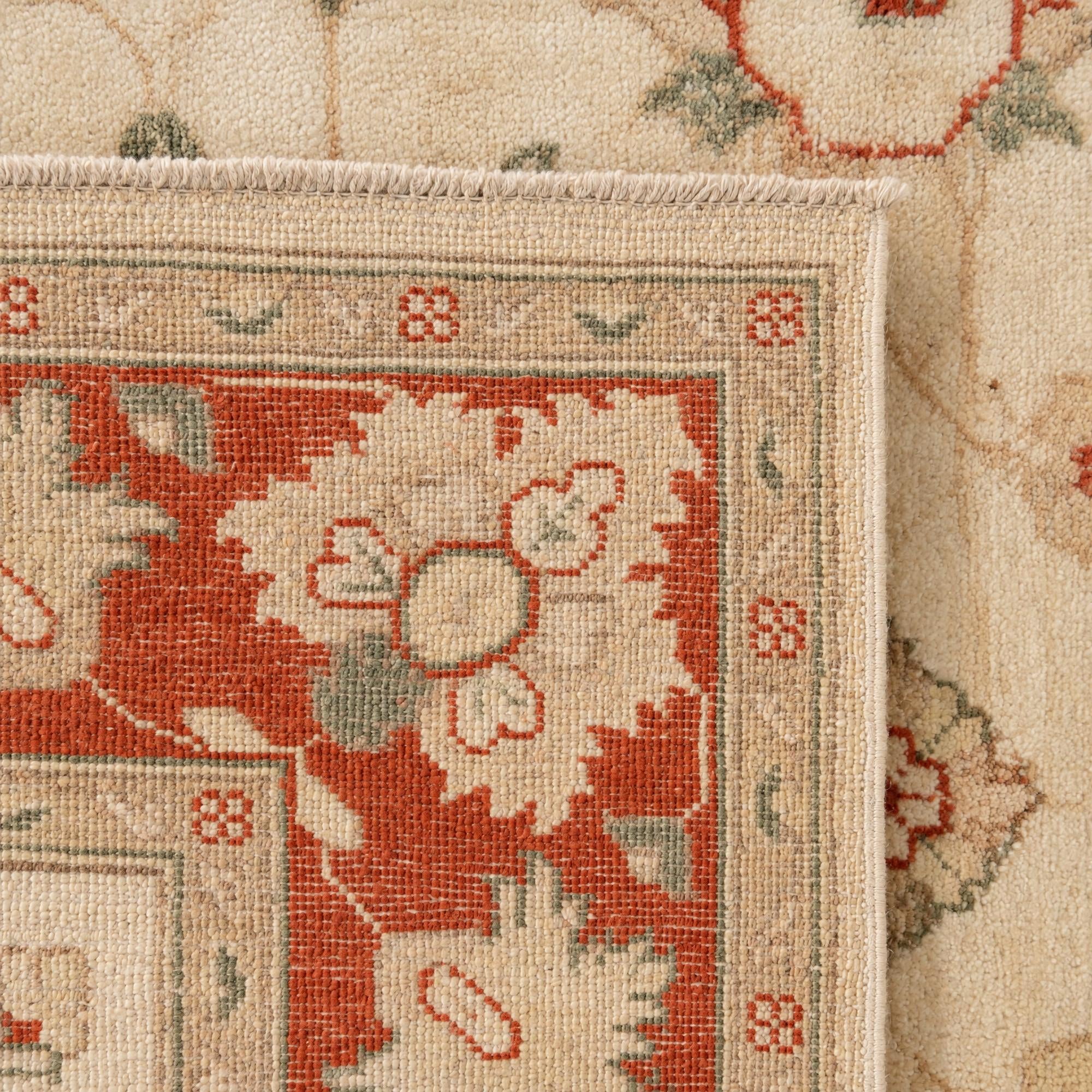 155cm x 200cm Hand Knotted Ziegler Rug