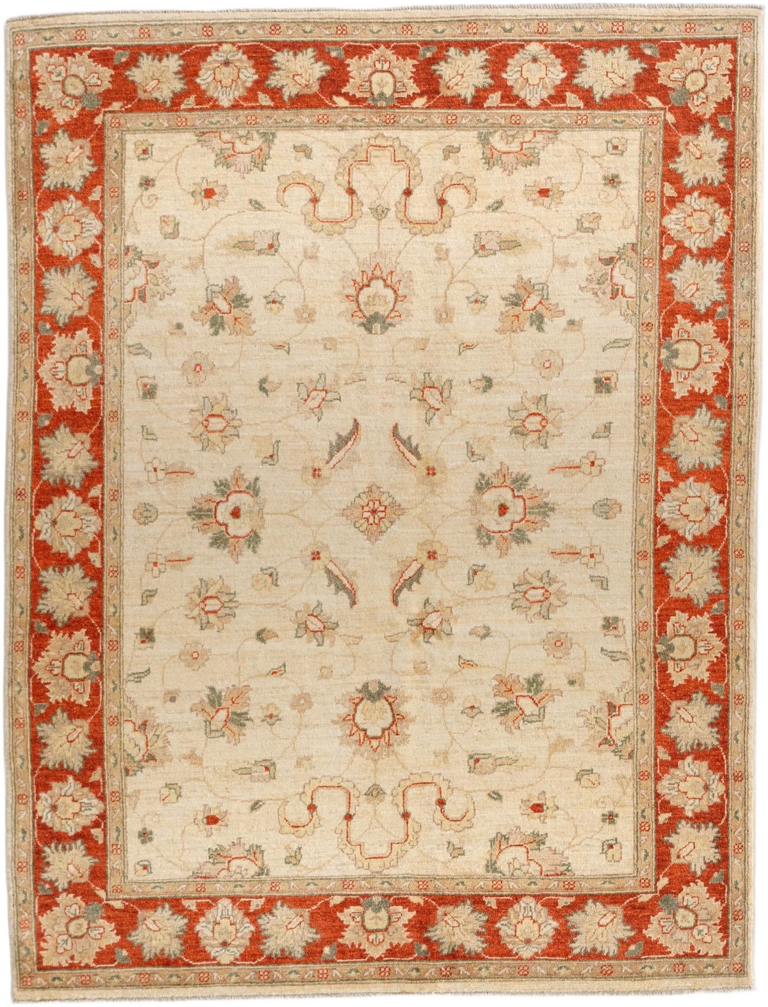 5' 1 x 6' 8 Hand Knotted Ziegler Rug