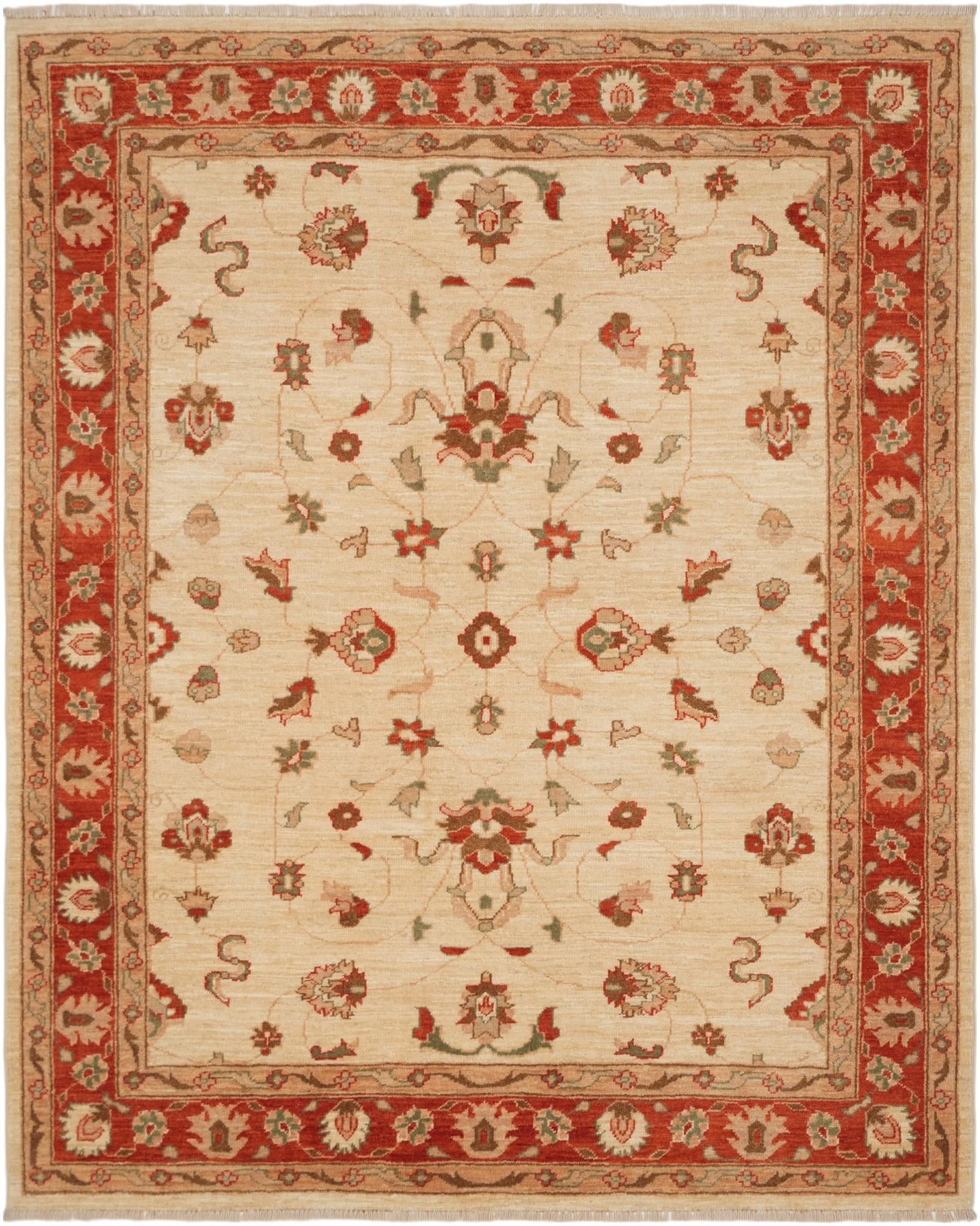 4' 11 x 6' 2 Hand Knotted Ziegler Rug
