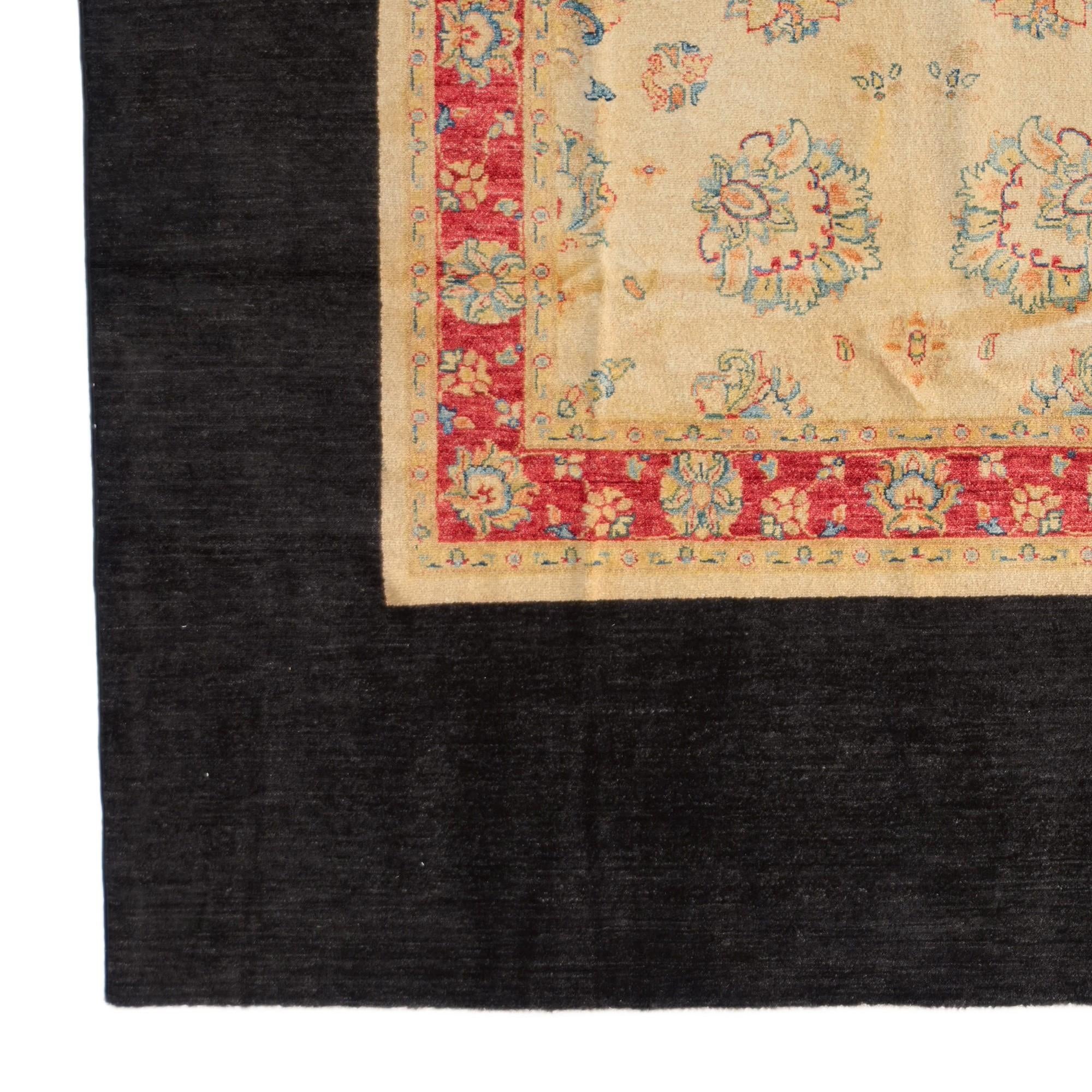 6' 5 x 9' 6 Hand Knotted Ziegler Rug