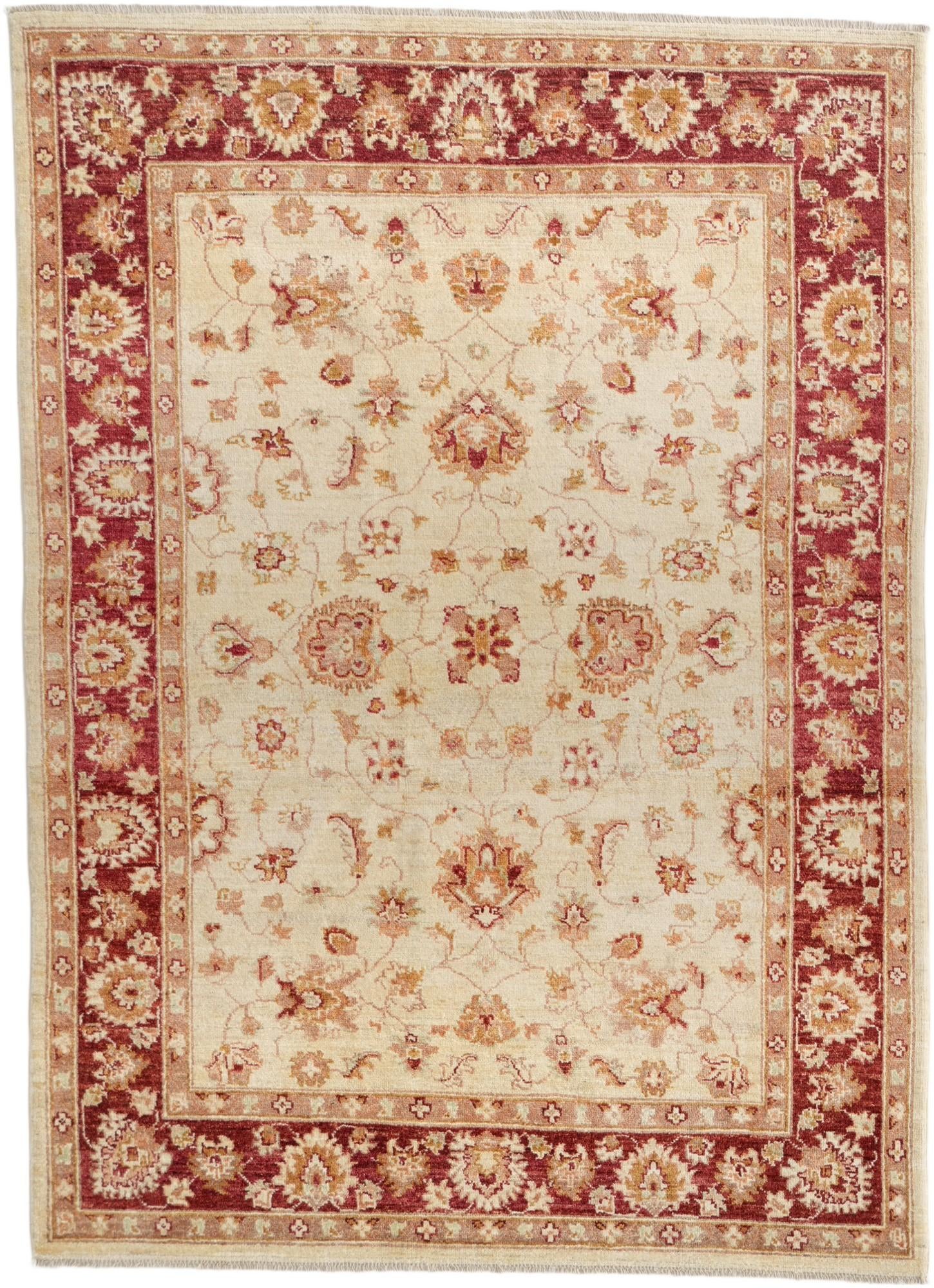4' 10 x 6' 8 Hand Knotted Ziegler Rug