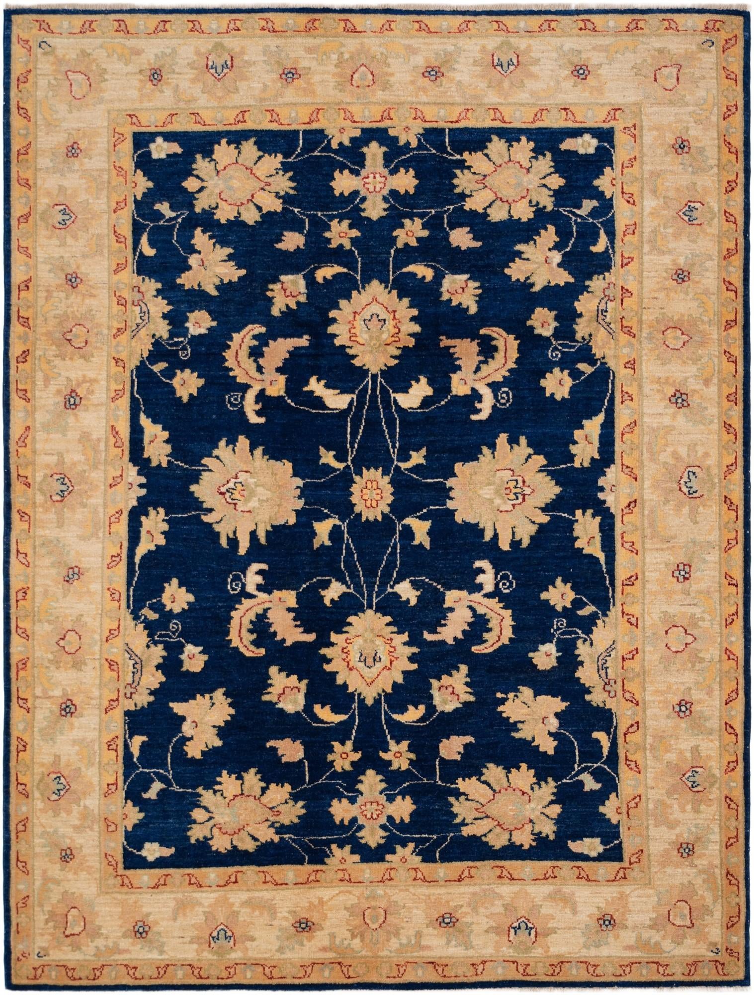 5' x 6' 8 Hand Knotted Ziegler Rug