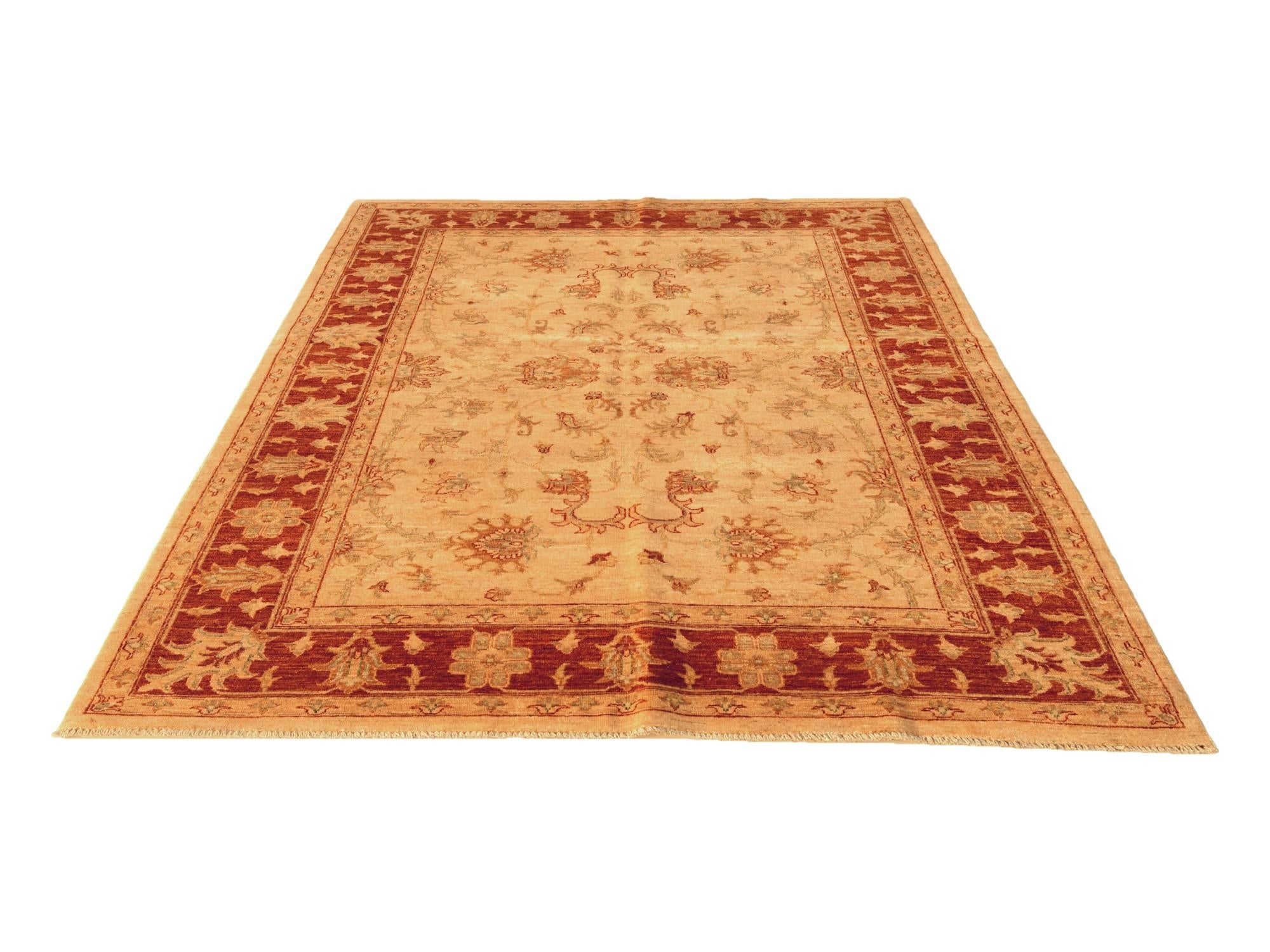 5' 7 x 7' 9 Hand Knotted Ziegler Rug