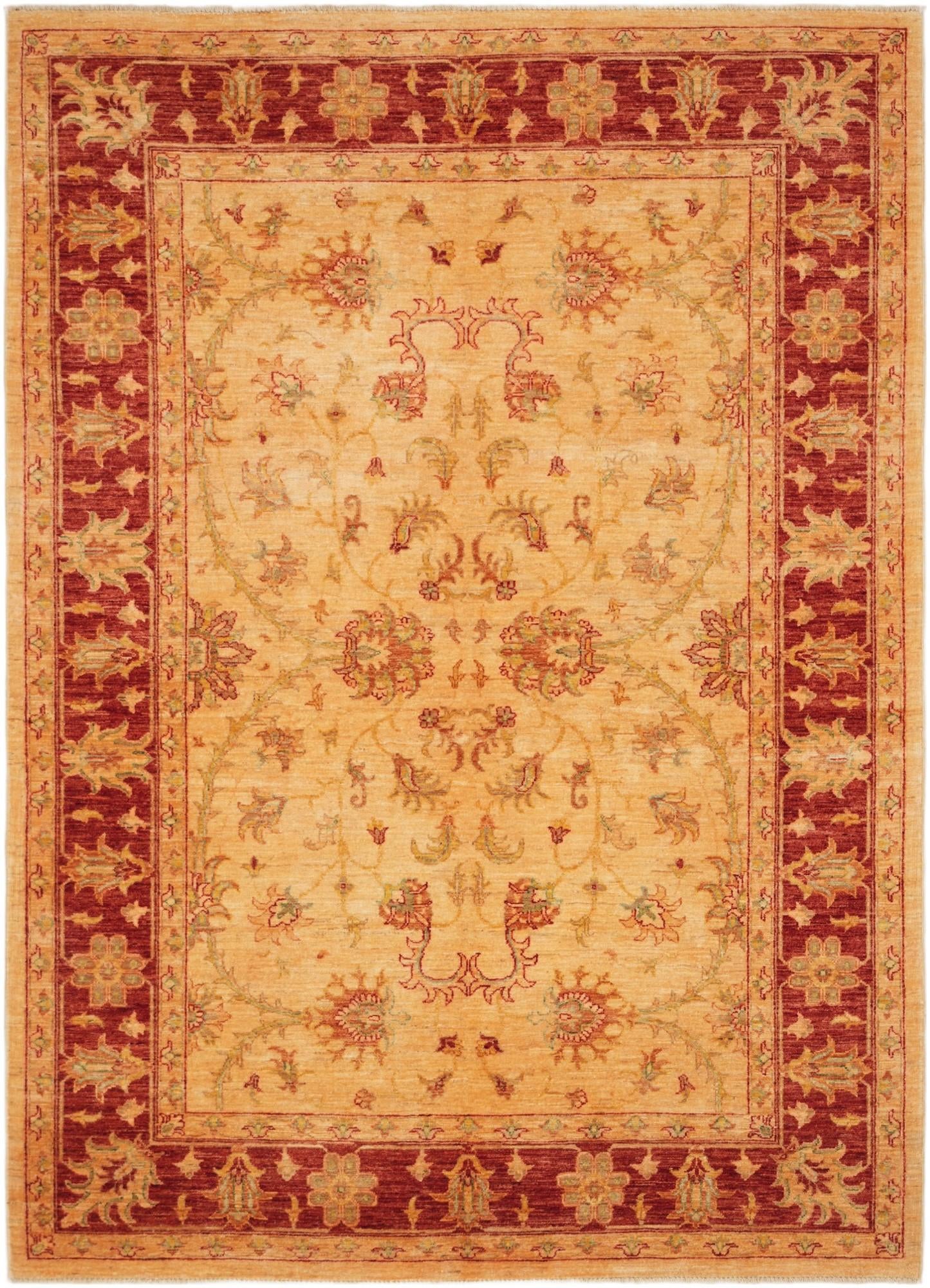 5' 7 x 7' 9 Hand Knotted Ziegler Rug