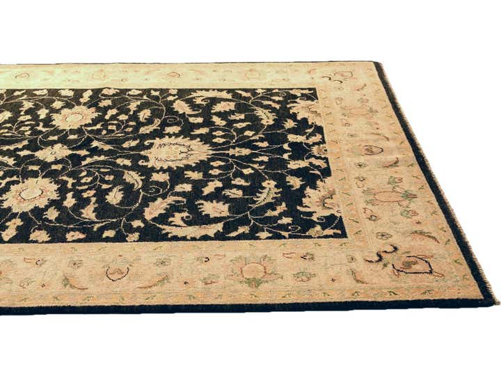 4' 11 x 7' 4 Hand Knotted Ziegler Rug