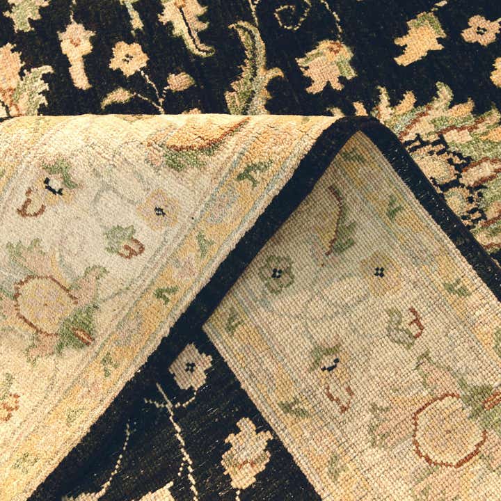4' 11 x 7' 4 Hand Knotted Ziegler Rug