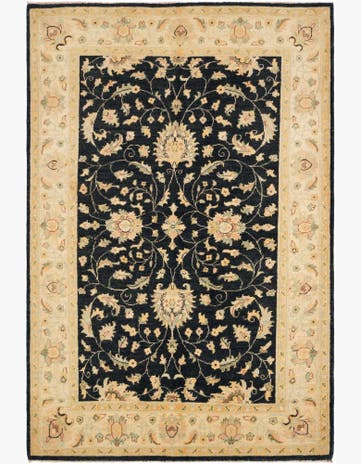 4' 11 x 7' 4 Hand Knotted Ziegler Rug