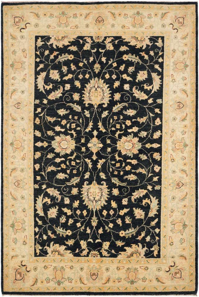 4' 11 x 7' 4 Hand Knotted Ziegler Rug