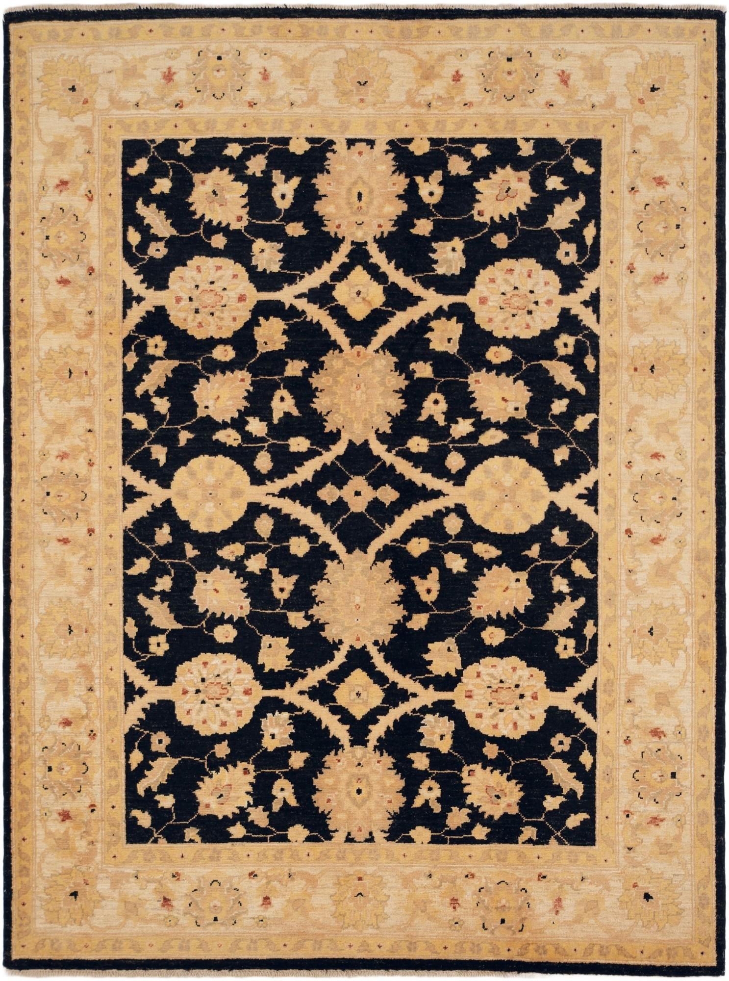 4' 11 x 6' 8 Hand Knotted Ziegler Rug
