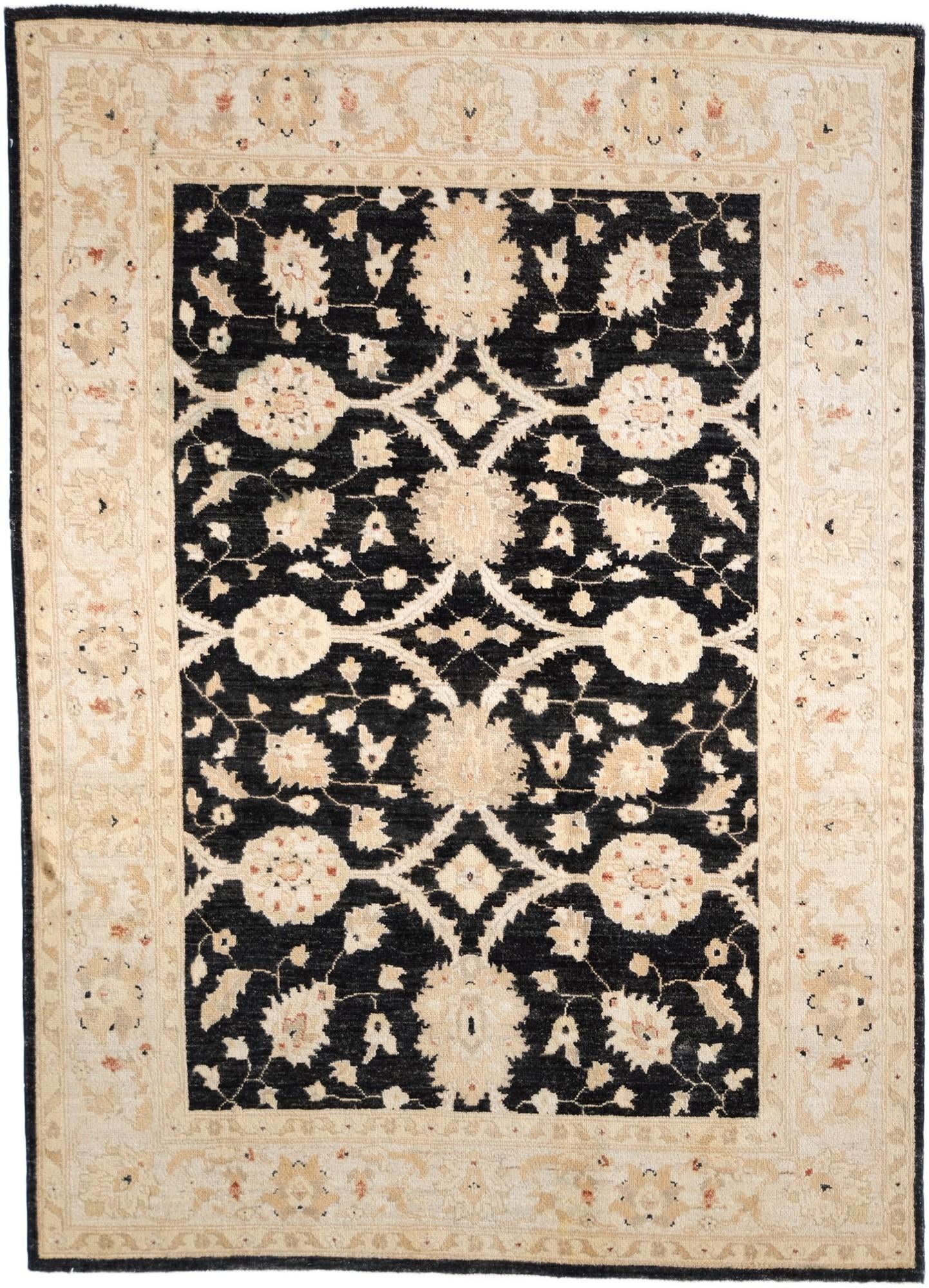 4' 11 x 6' 9 Hand Knotted Ziegler Rug