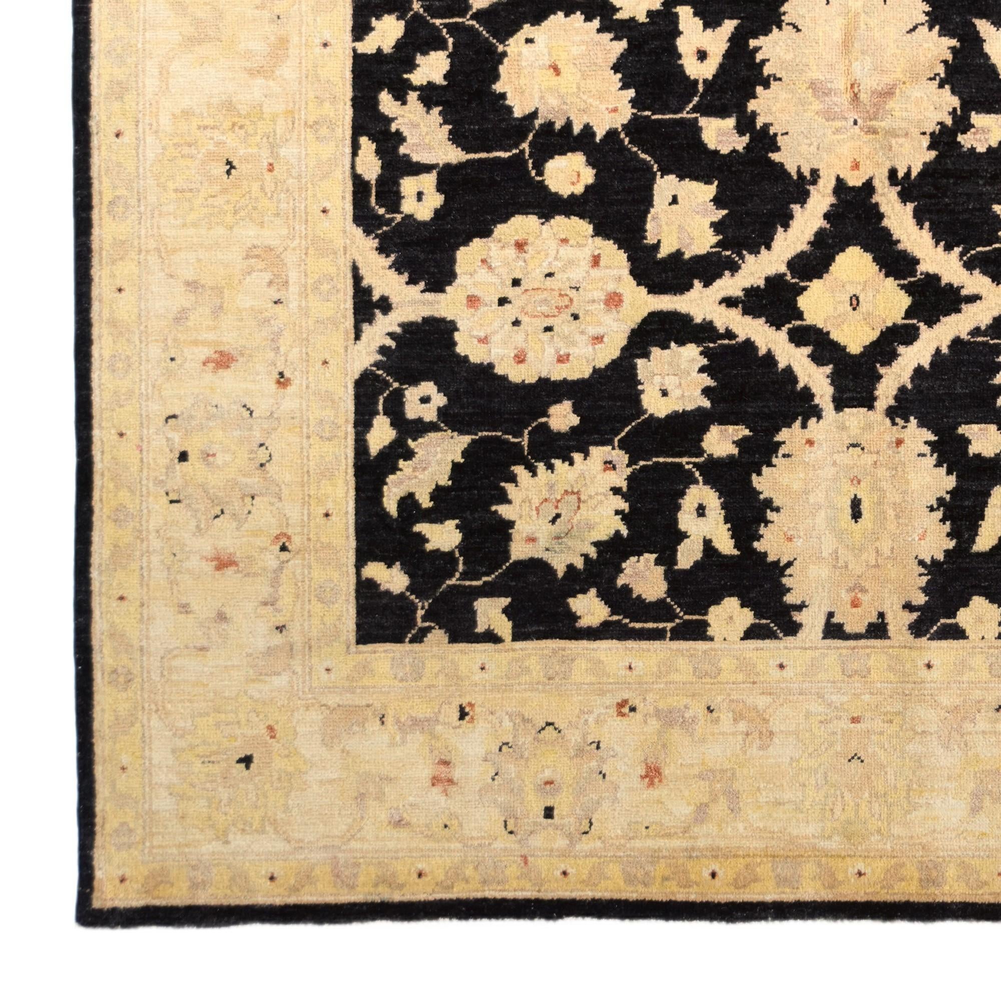 155cm x 210cm Hand Knotted Ziegler Rug