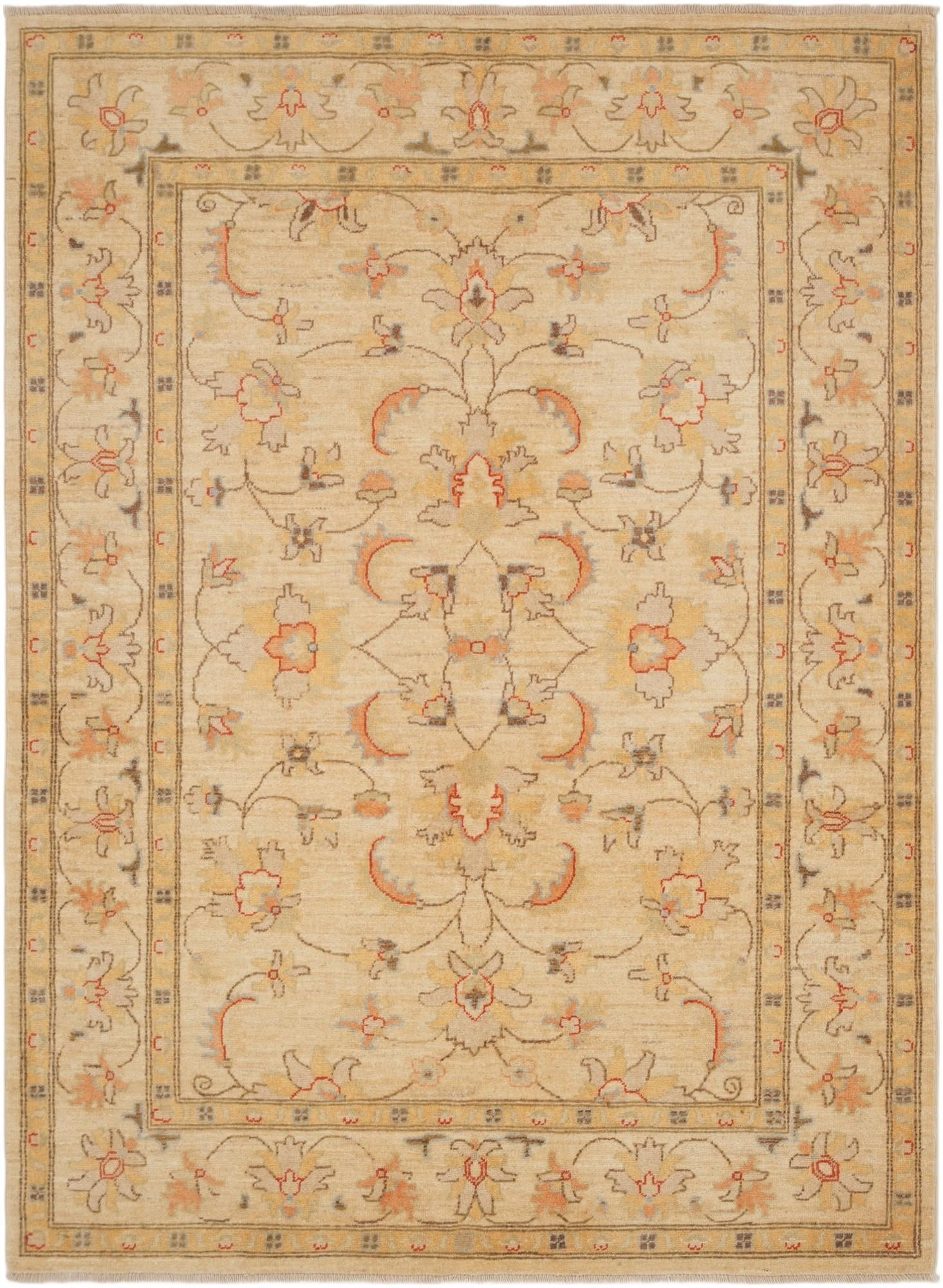 4' 10 x 6' 7 Hand Knotted Ziegler Rug