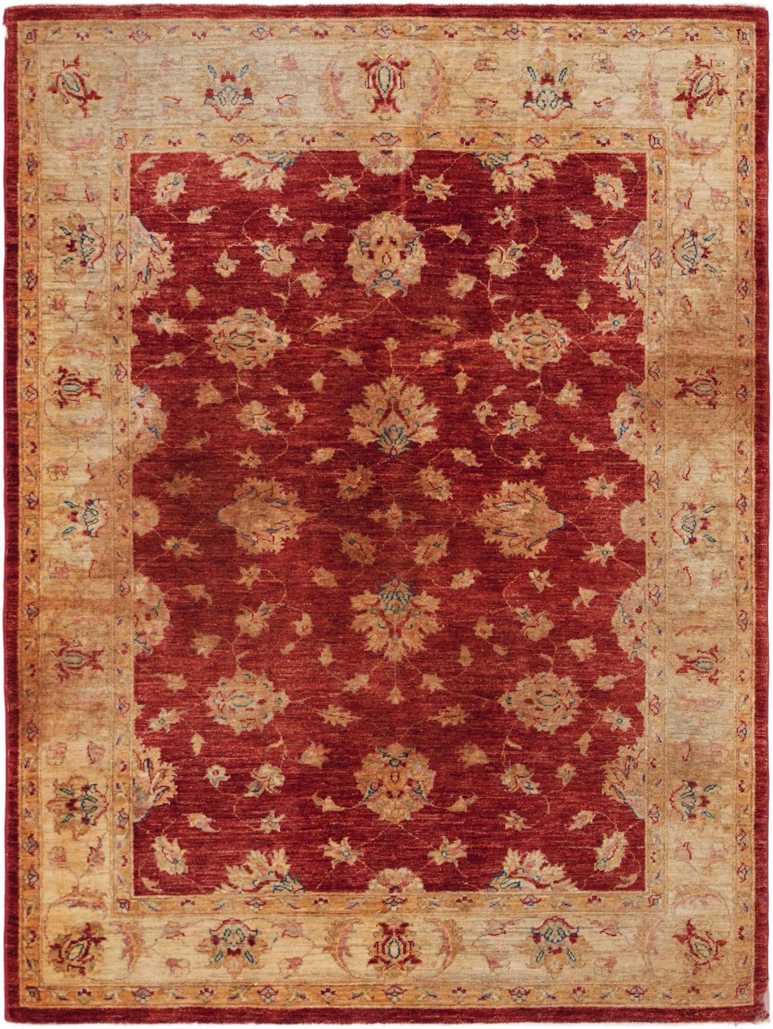 4' 11 x 6' 7 Hand Knotted Ziegler Rug
