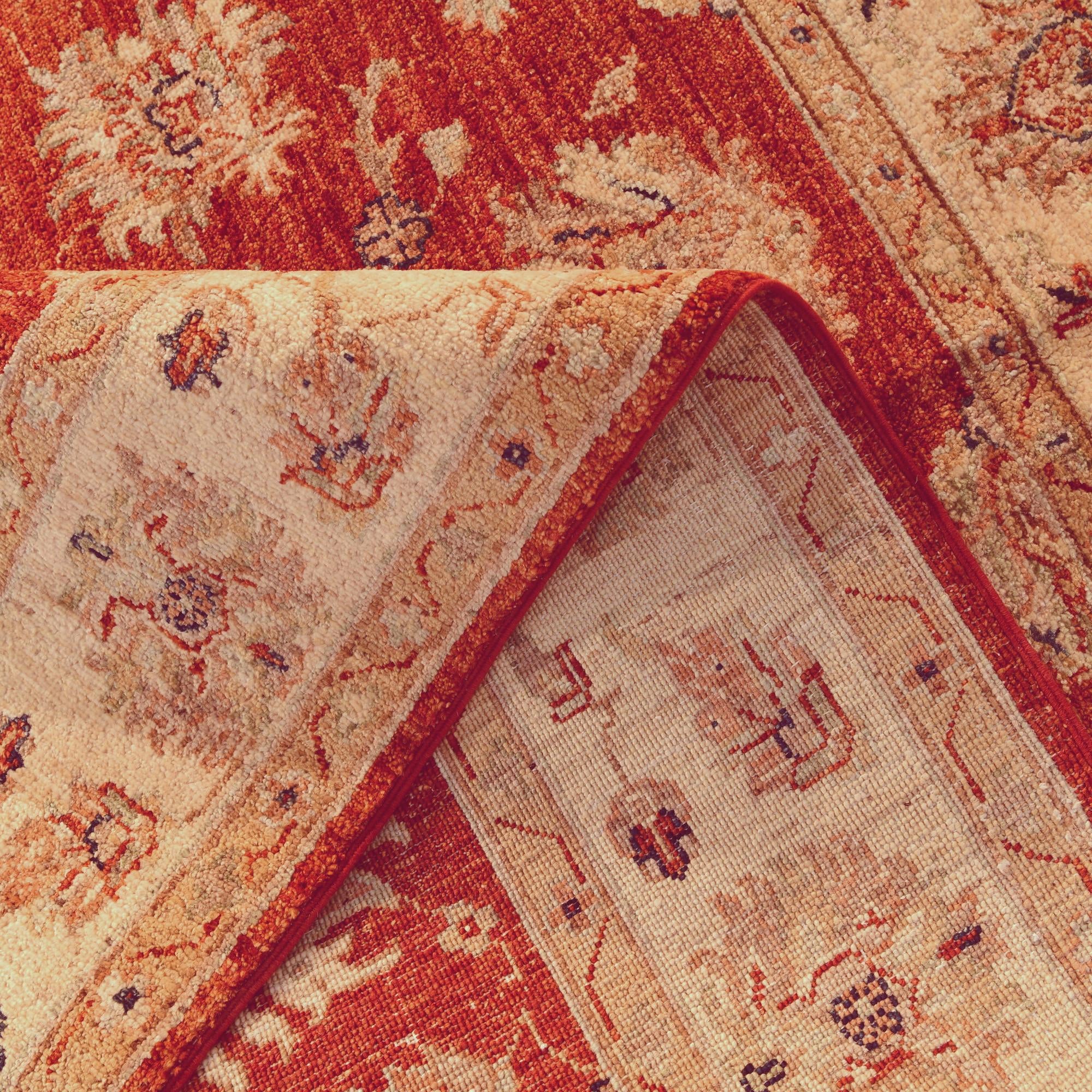 4' 11 x 6' 1 Hand Knotted Ziegler Rug