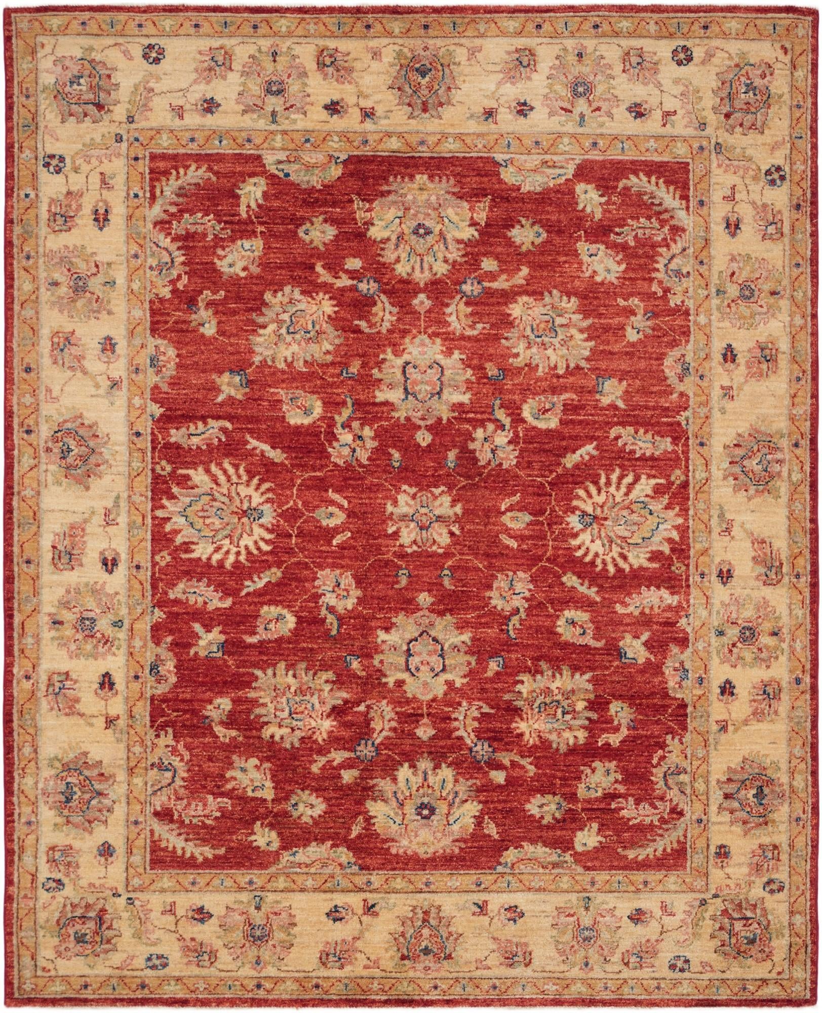 4' 11 x 6' 1 Hand Knotted Ziegler Rug