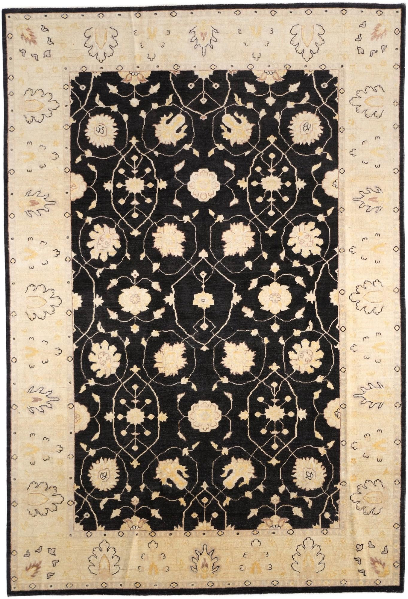 6' 1 x 8' 11 Hand Knotted Ziegler Rug
