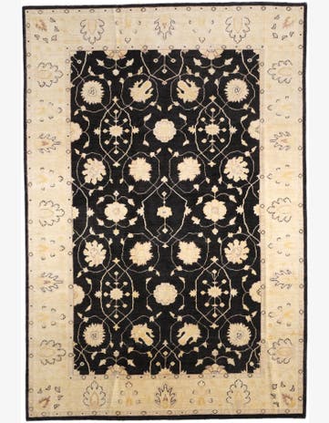 6' 1 x 8' 11 Hand Knotted Ziegler Rug