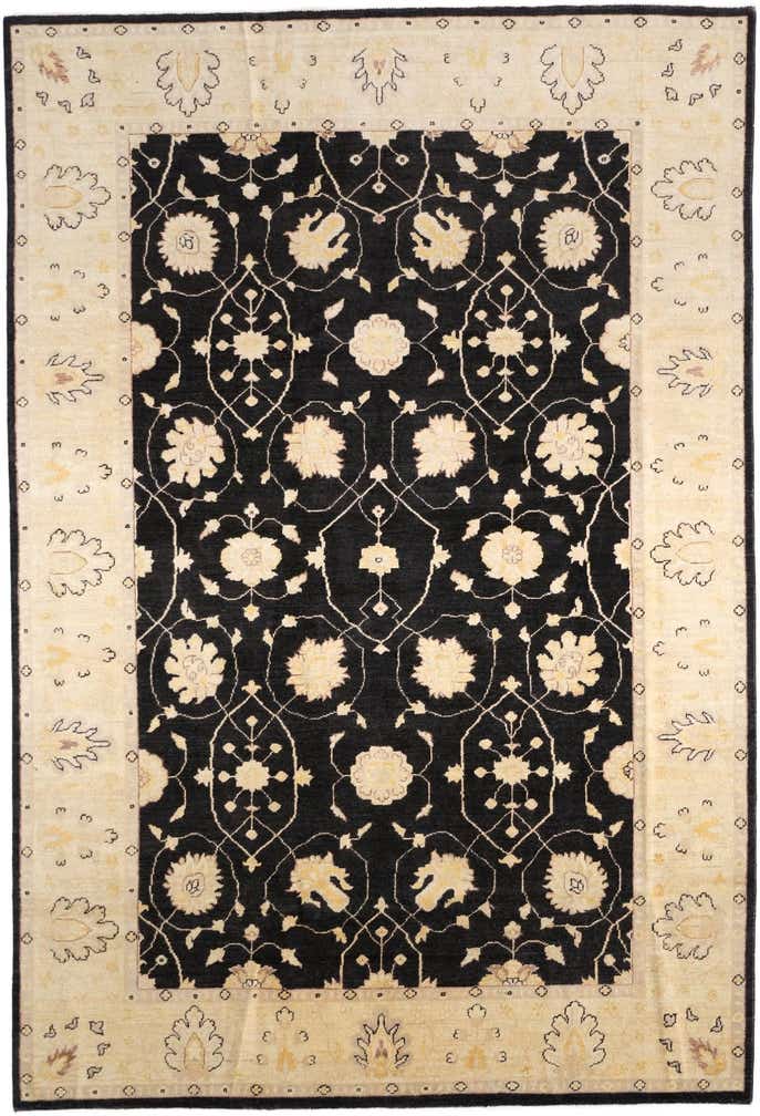 6' 1 x 8' 11 Hand Knotted Ziegler Rug