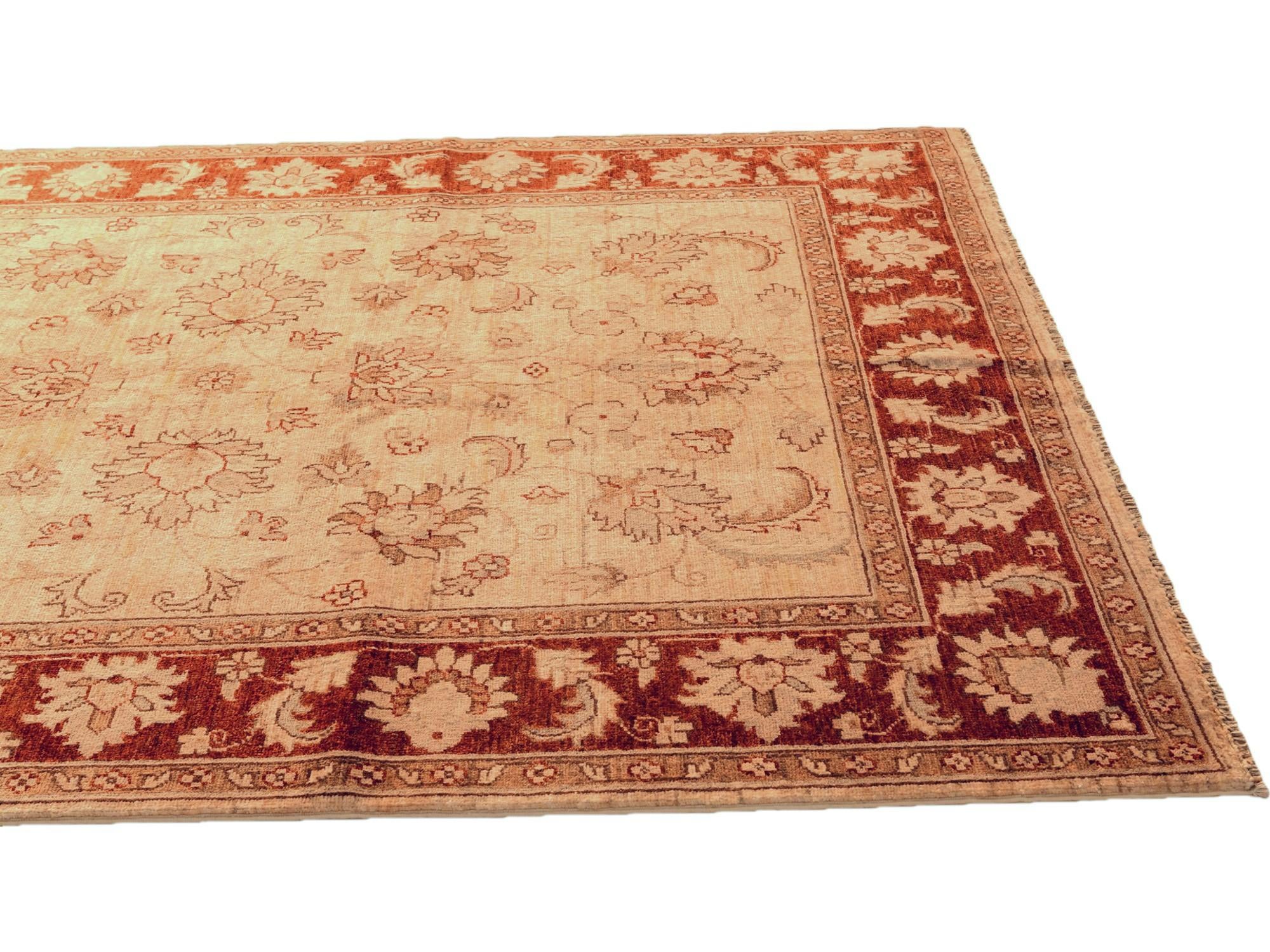 5' x 7' Hand Knotted Ziegler Rug