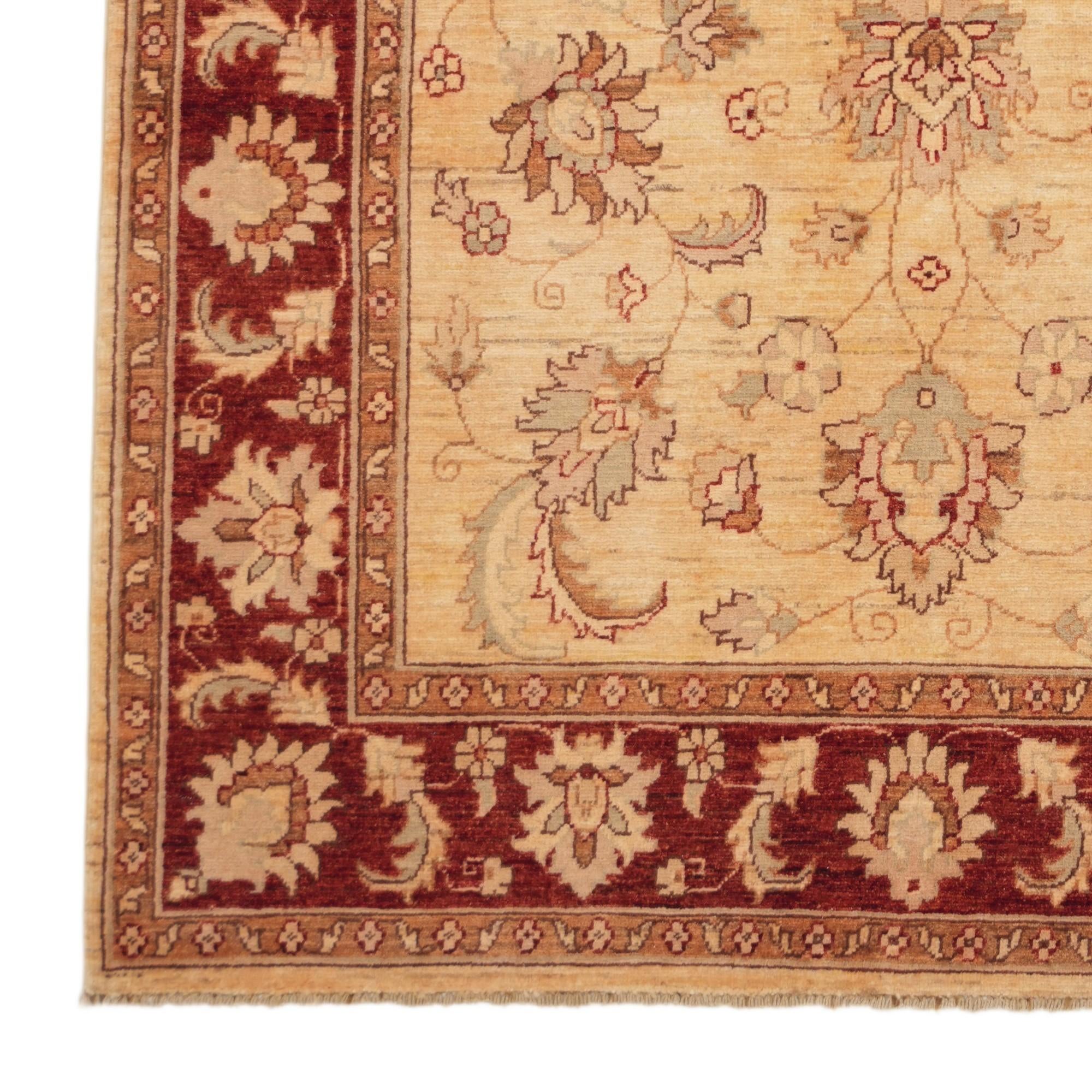 5' x 7' Hand Knotted Ziegler Rug