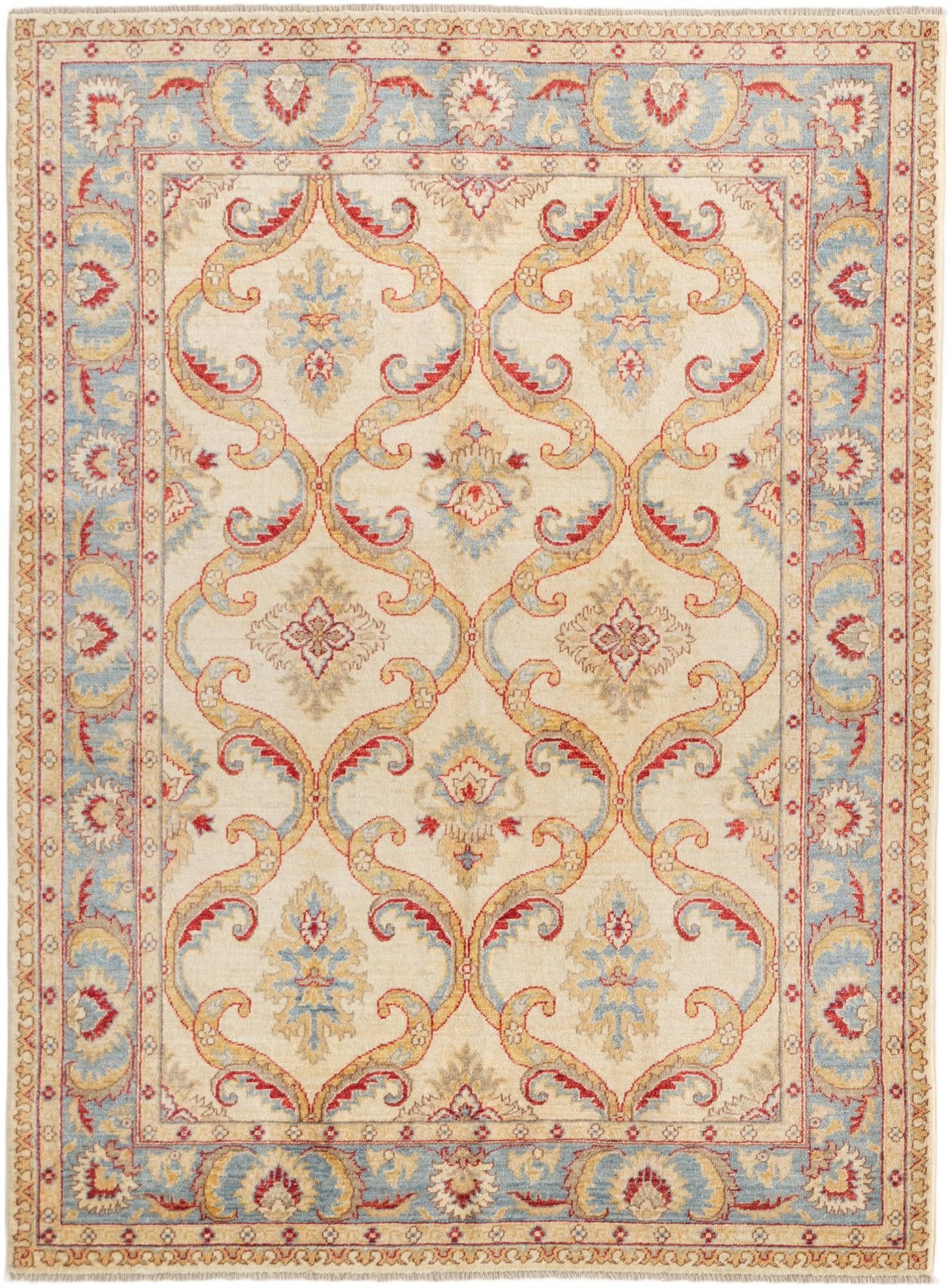 5' 1 x 6' 10 Hand Knotted Ziegler Rug