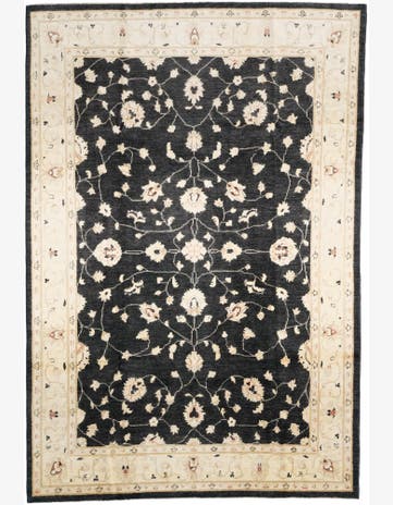 6' 2 x 9' 1 Hand Knotted Ziegler Rug