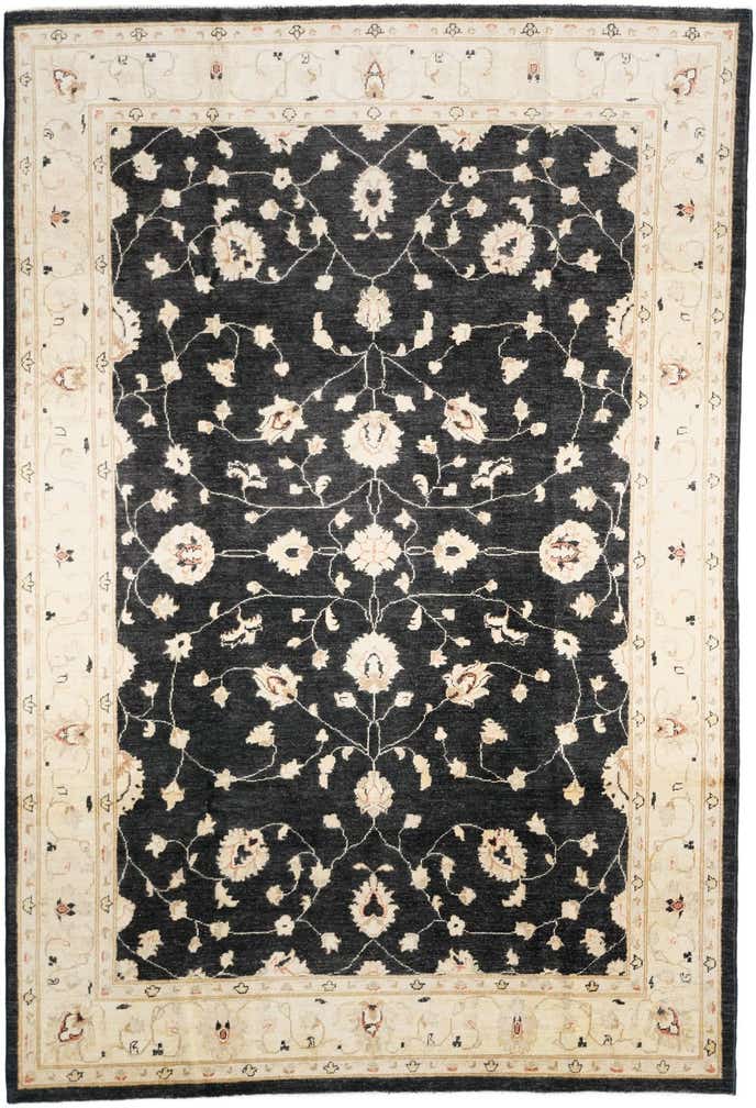 6' 2 x 9' 1 Hand Knotted Ziegler Rug