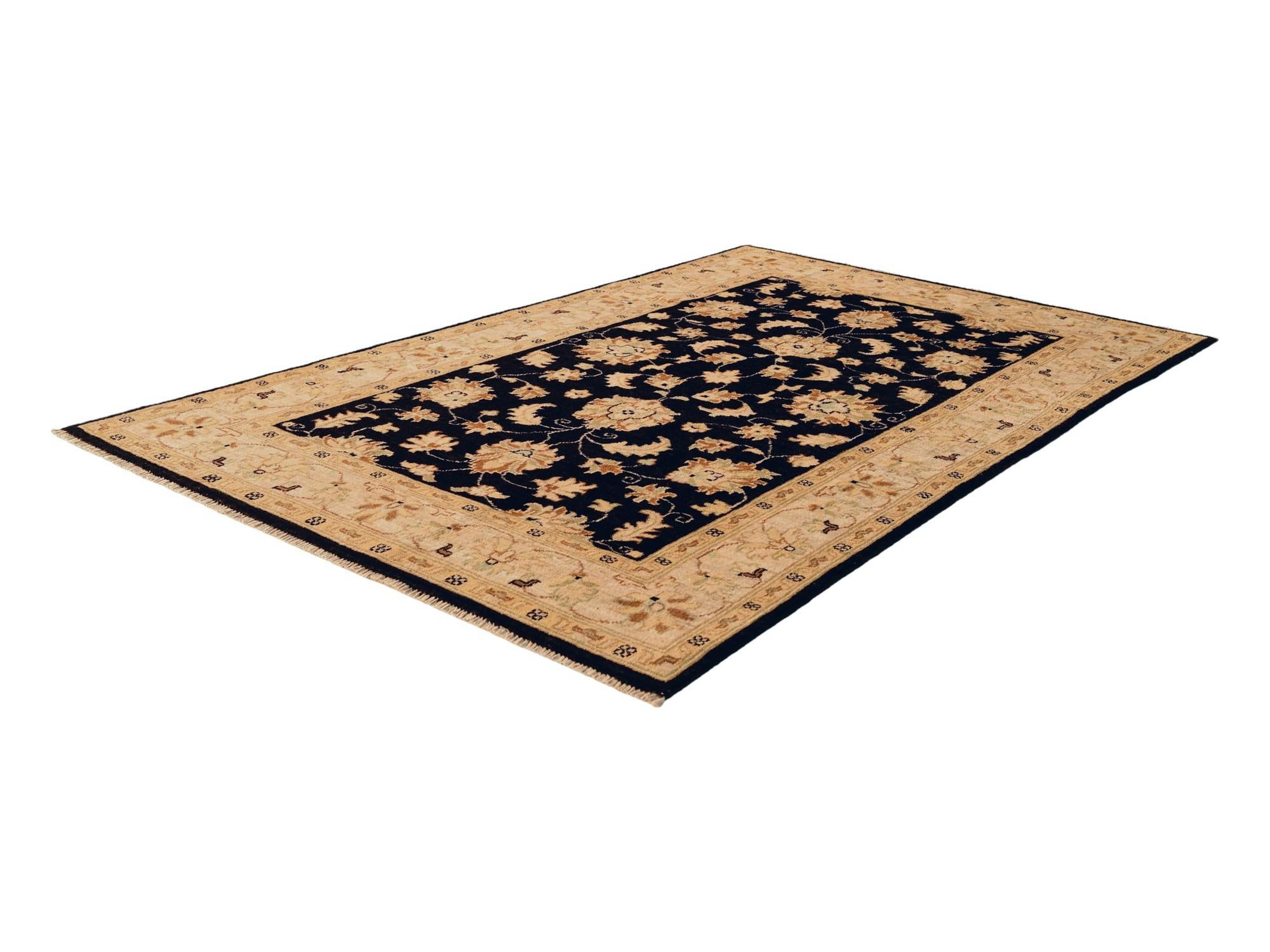3' 11 x 6' 2 Hand Knotted Ziegler Rug