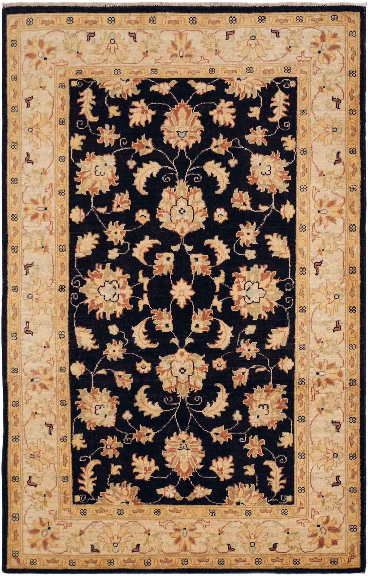 3' 11 x 6' 2 Hand Knotted Ziegler Rug