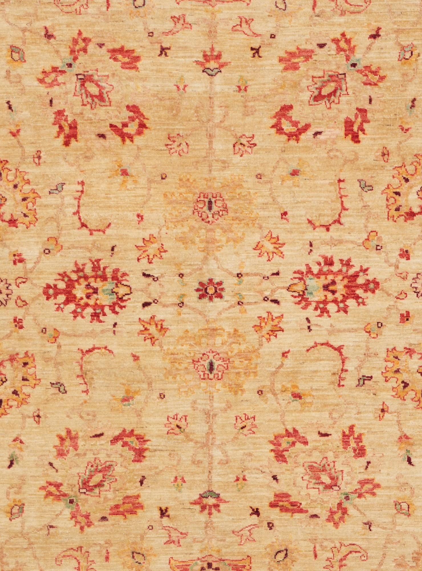 5' 5 x 8' Hand Knotted Ziegler Rug
