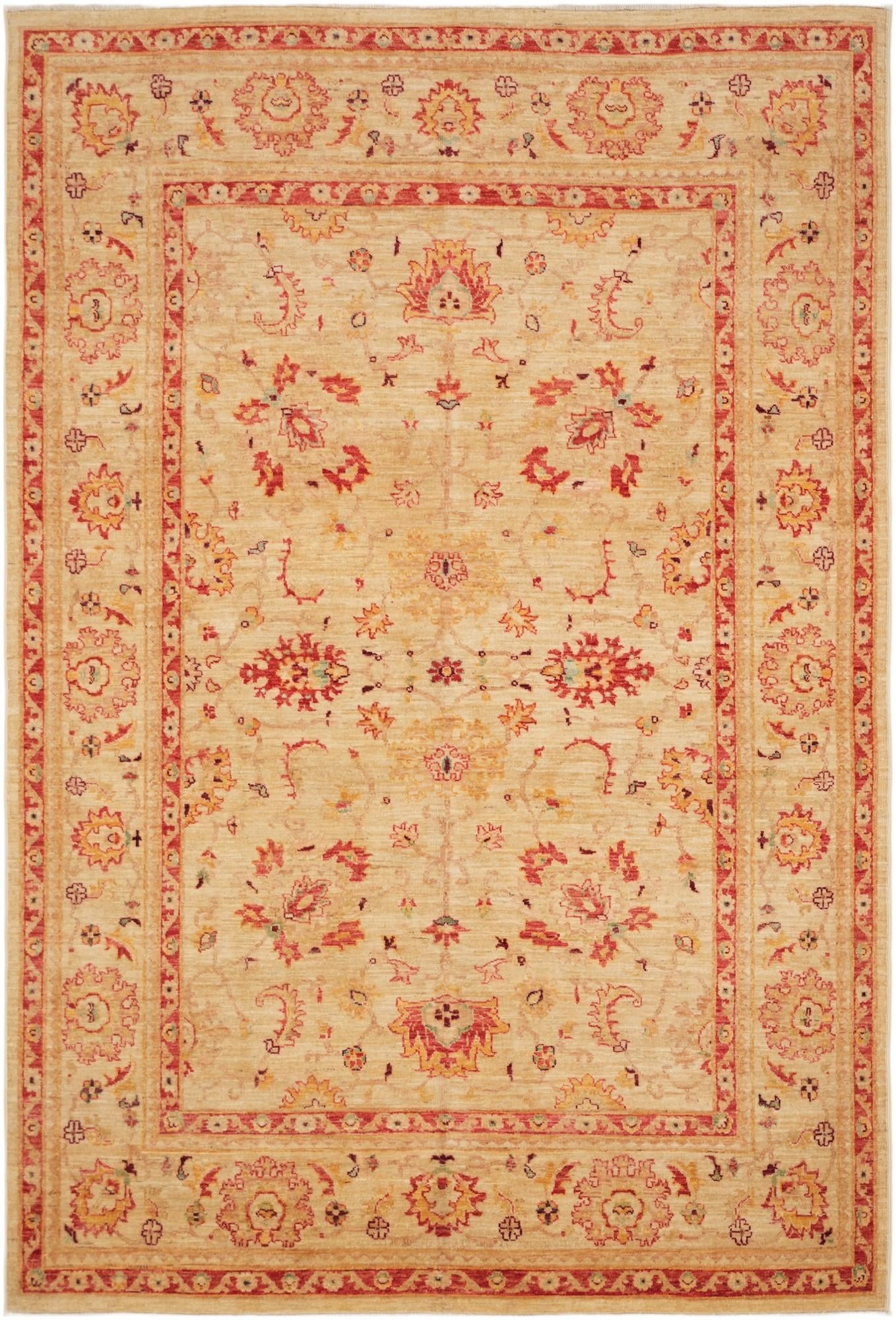5' 5 x 8' Hand Knotted Ziegler Rug
