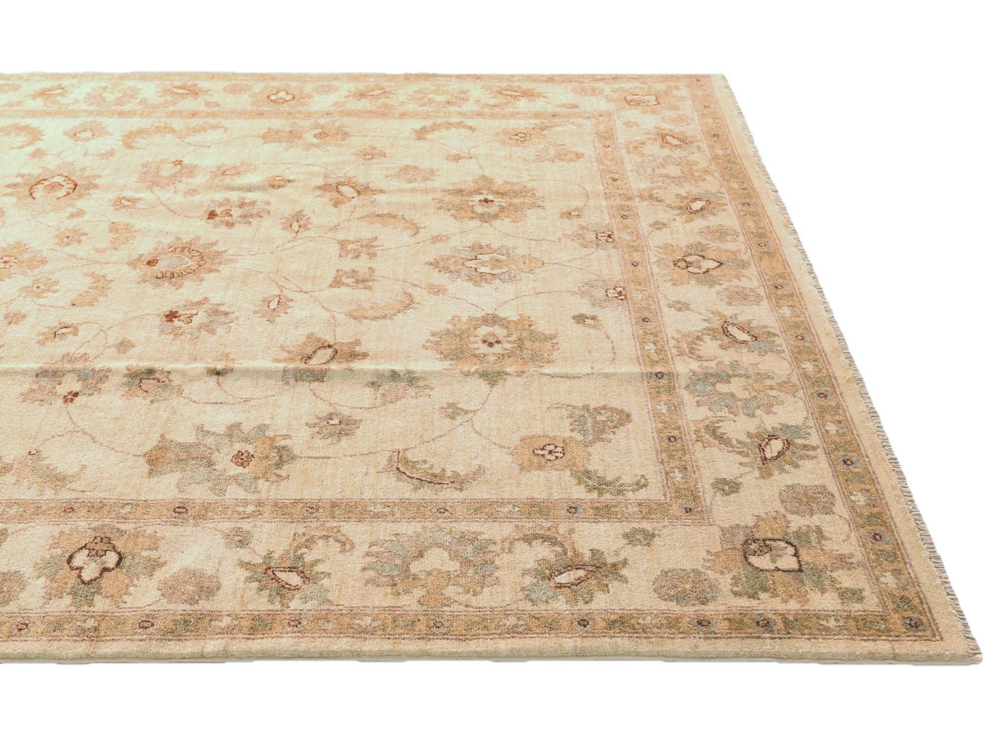 6' 1 x 9' Hand Knotted Ziegler Rug