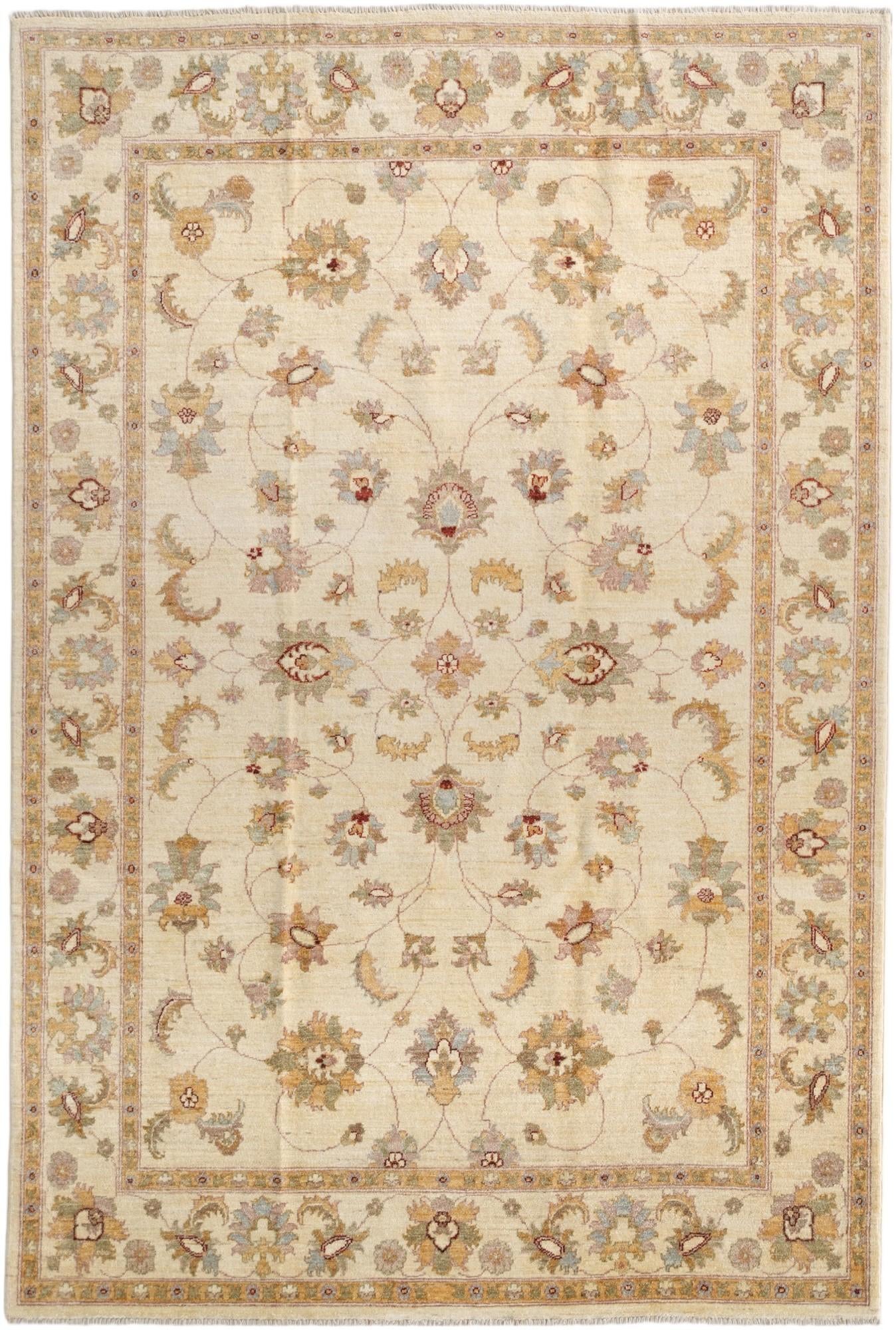 6' 1 x 9' Hand Knotted Ziegler Rug