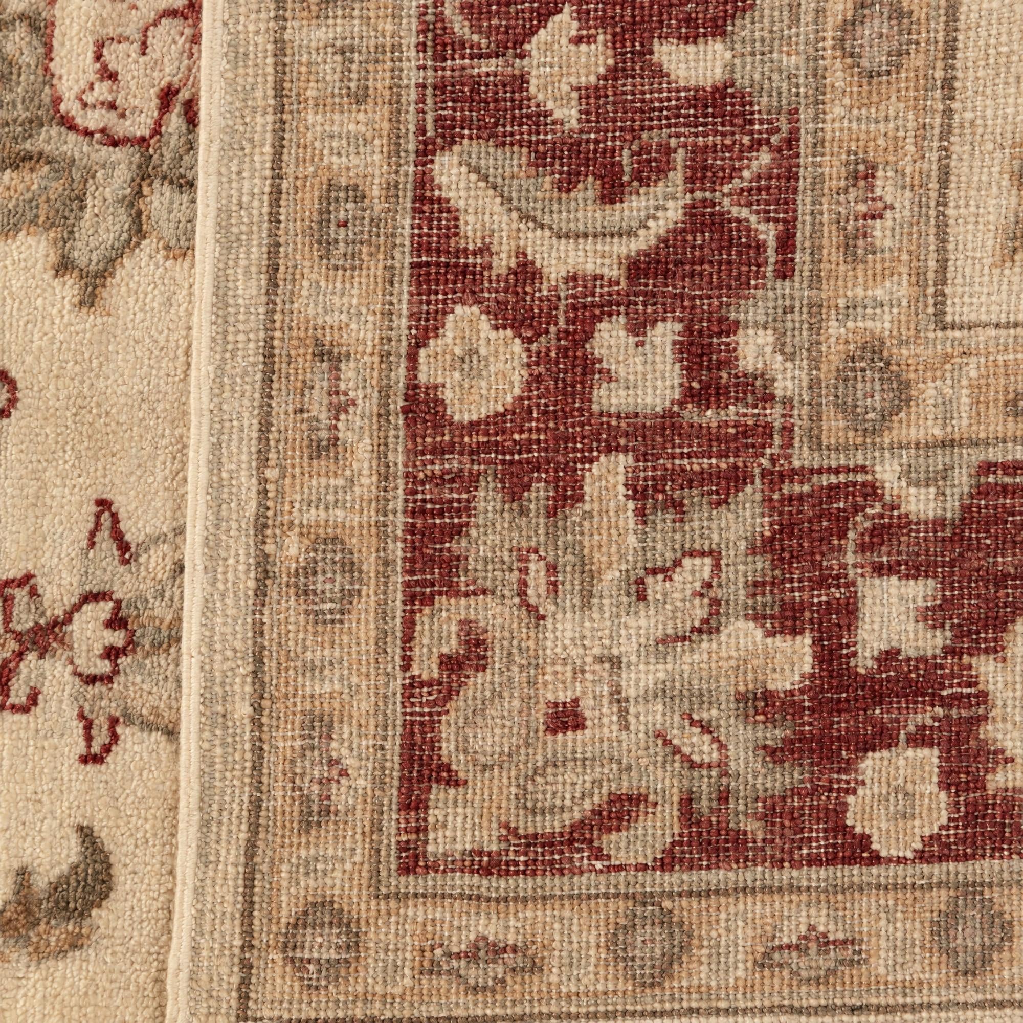 155cm x 215cm Hand Knotted Ziegler Rug