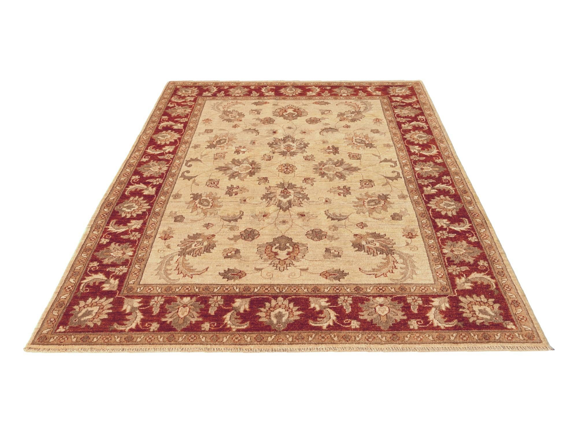 5' 1 x 6' 11 Hand Knotted Ziegler Rug