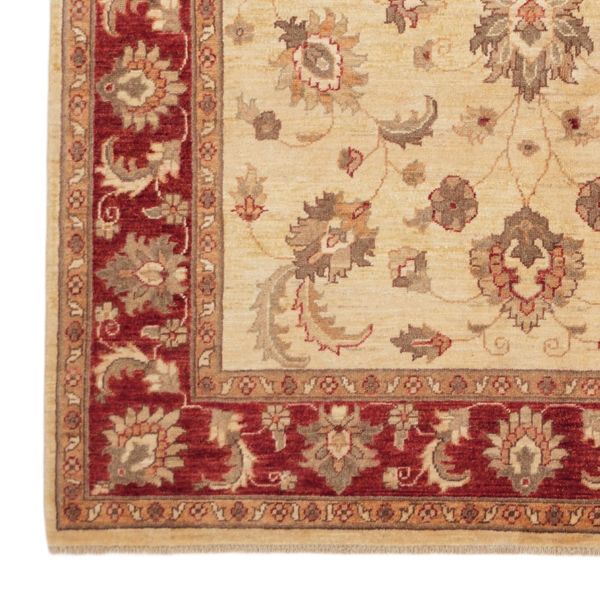 5' 1 x 6' 11 Hand Knotted Ziegler Rug