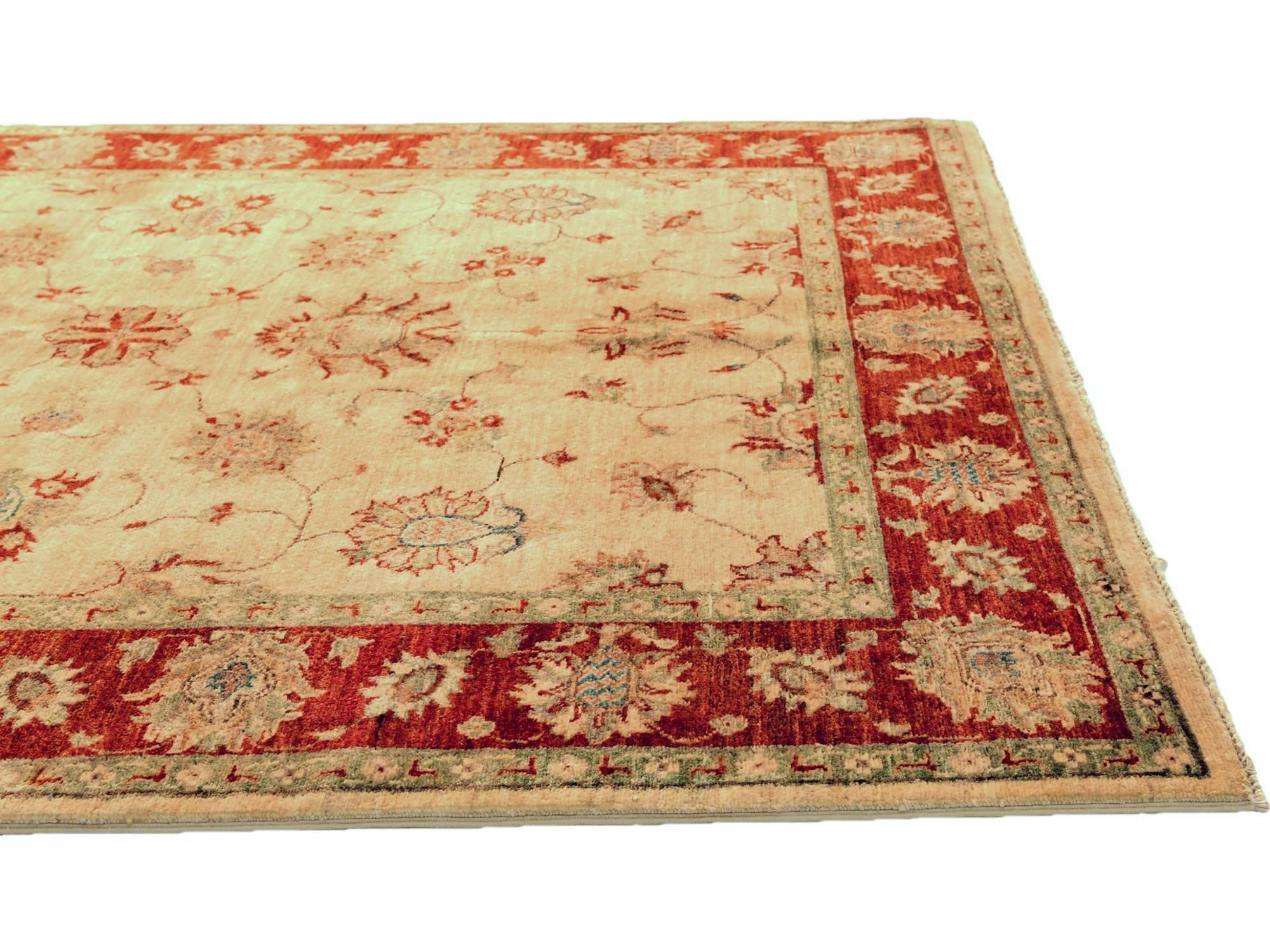5' 1 x 6' 7 Hand Knotted Ziegler Rug