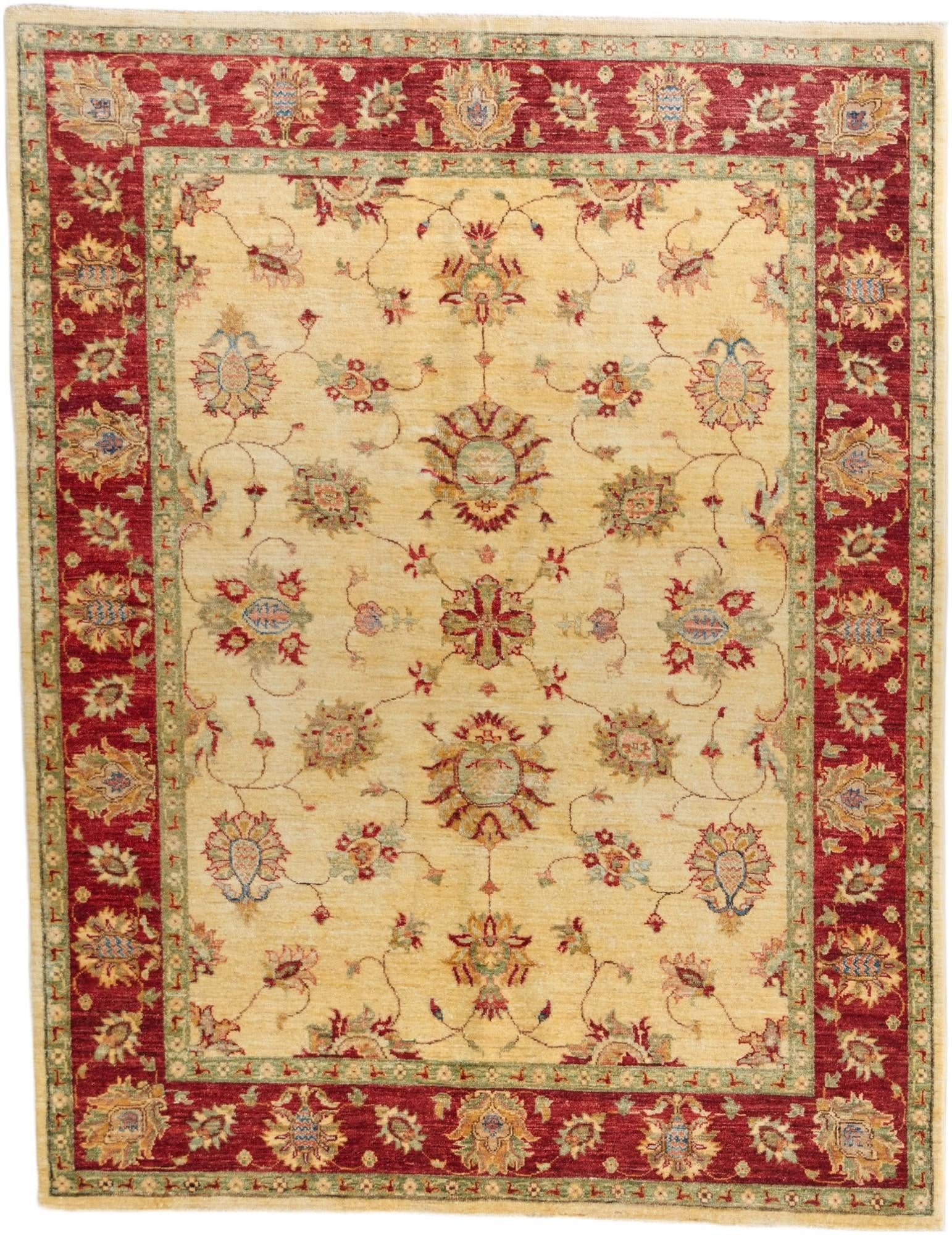 5' 1 x 6' 7 Hand Knotted Ziegler Rug