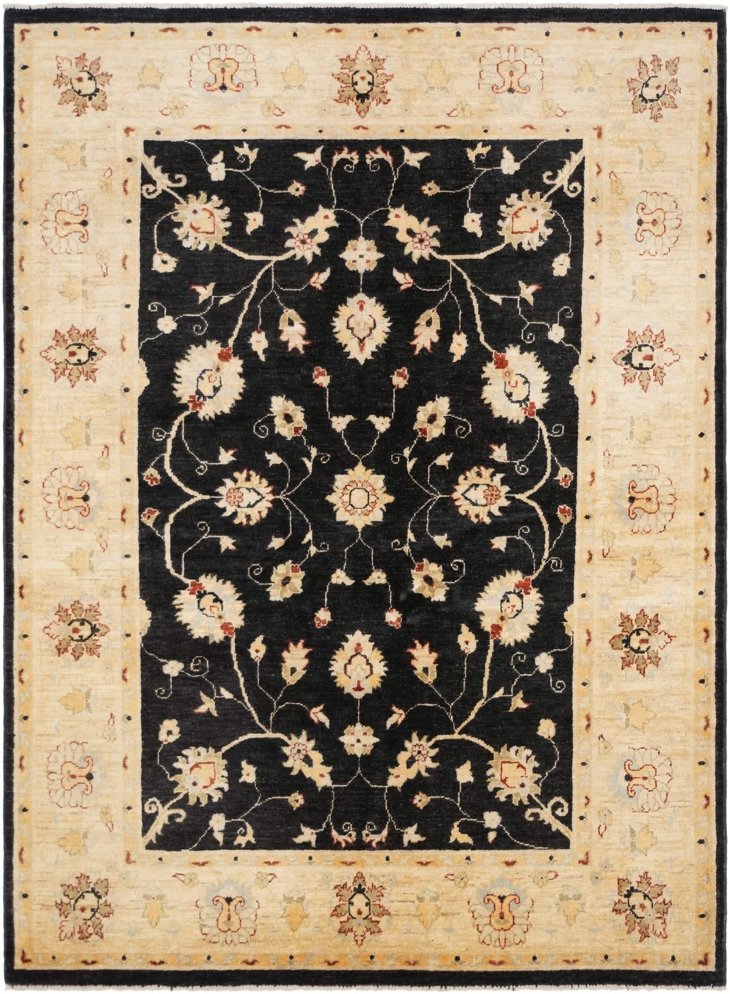5' 2 x 7' Hand Knotted Ziegler Rug