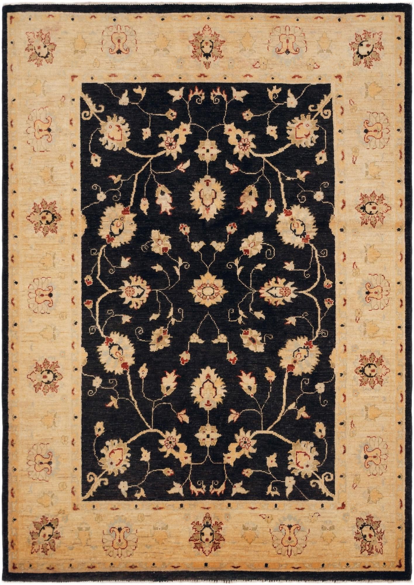 5' x 7' 1 Hand Knotted Ziegler Rug