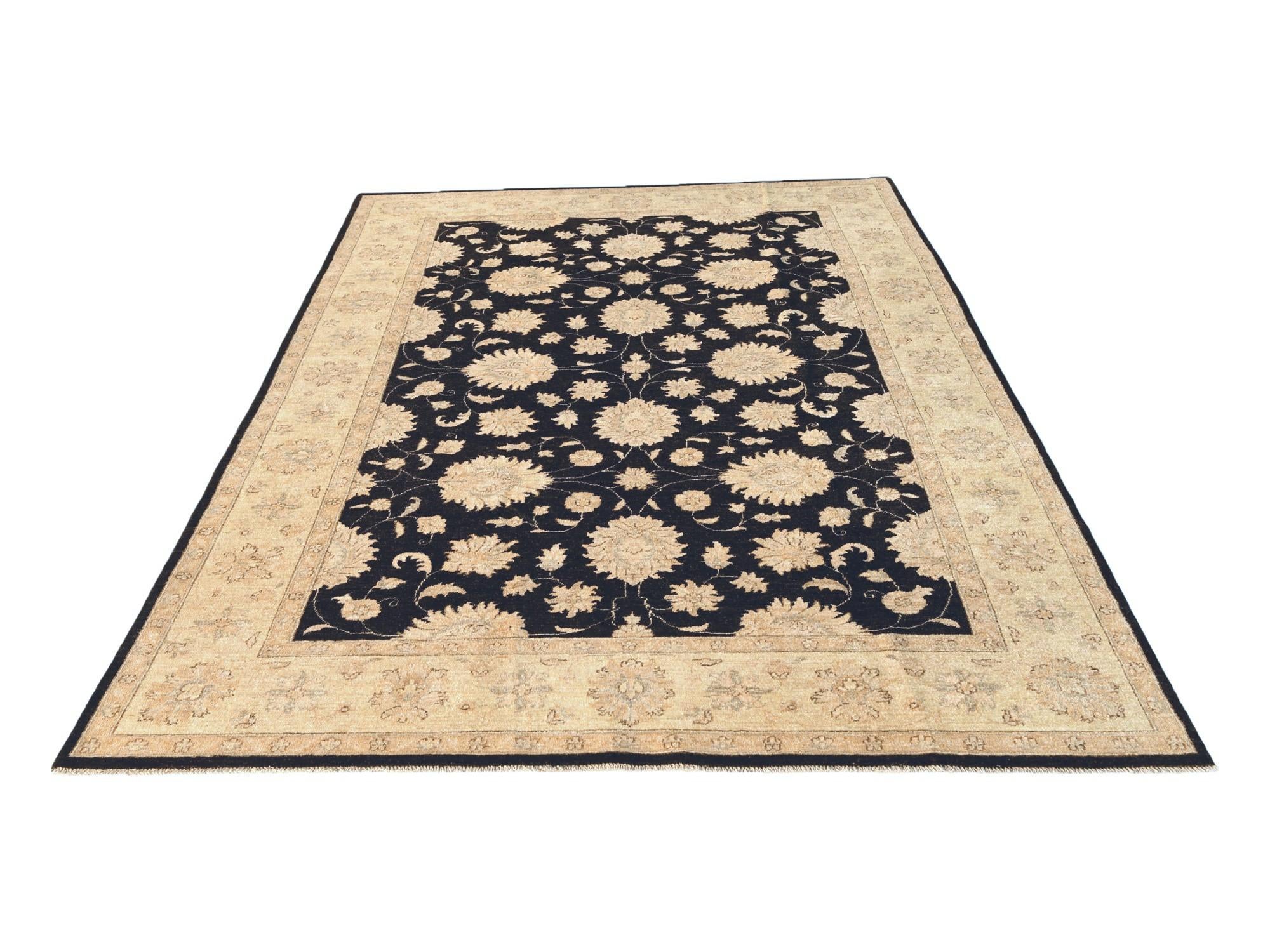 6' 9 x 9' 9 Hand Knotted Ziegler Rug
